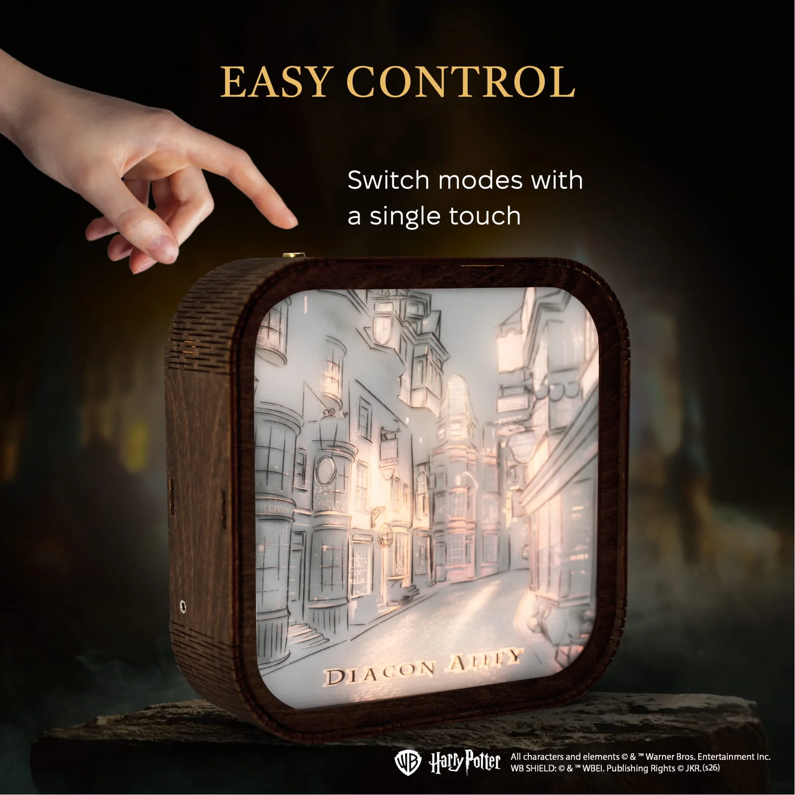 Wooden Acrylic Harry Potter Night Light - Night in Diagon Alley - Image 13