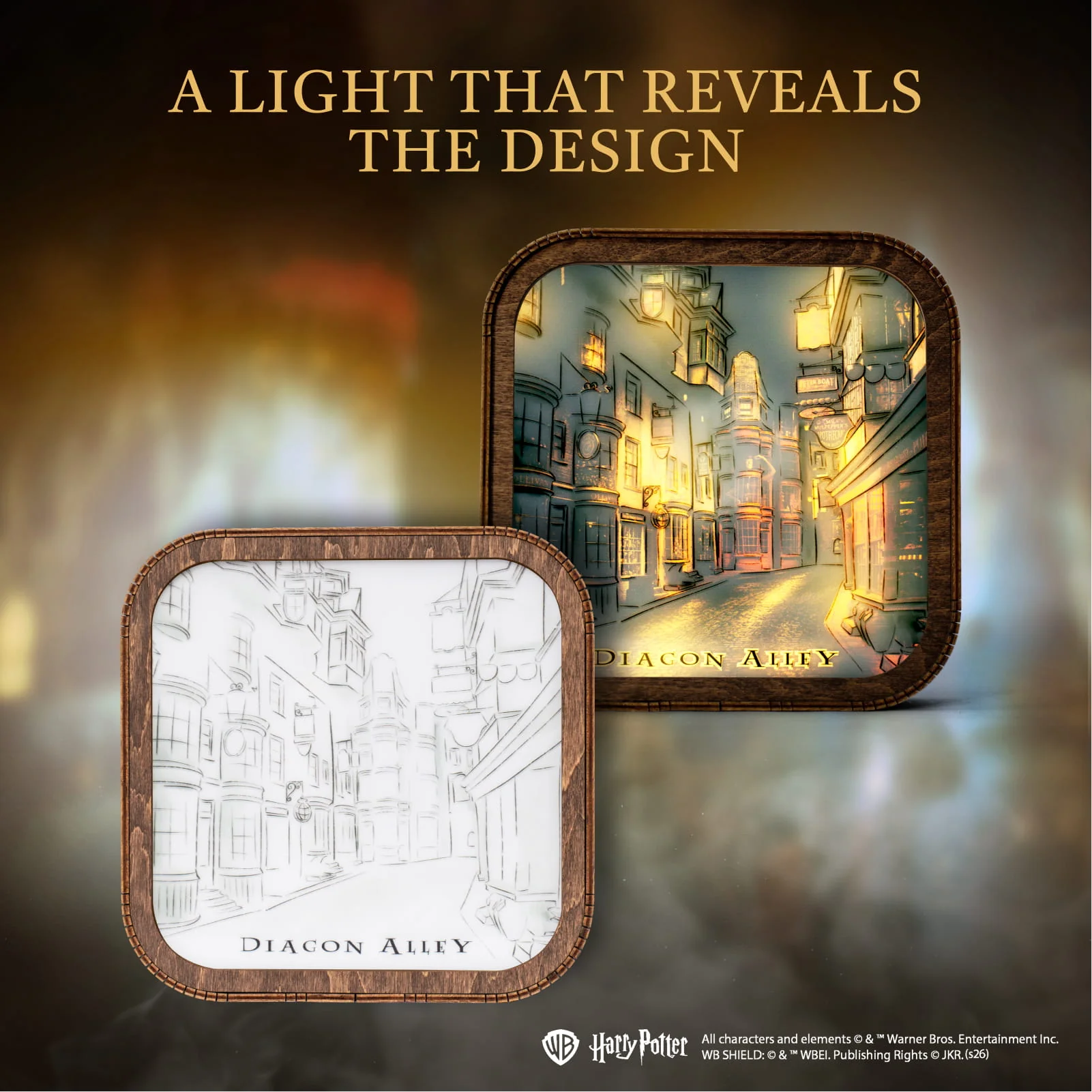 Wooden Acrylic Harry Potter Night Light - Night in Diagon Alley - Image 15