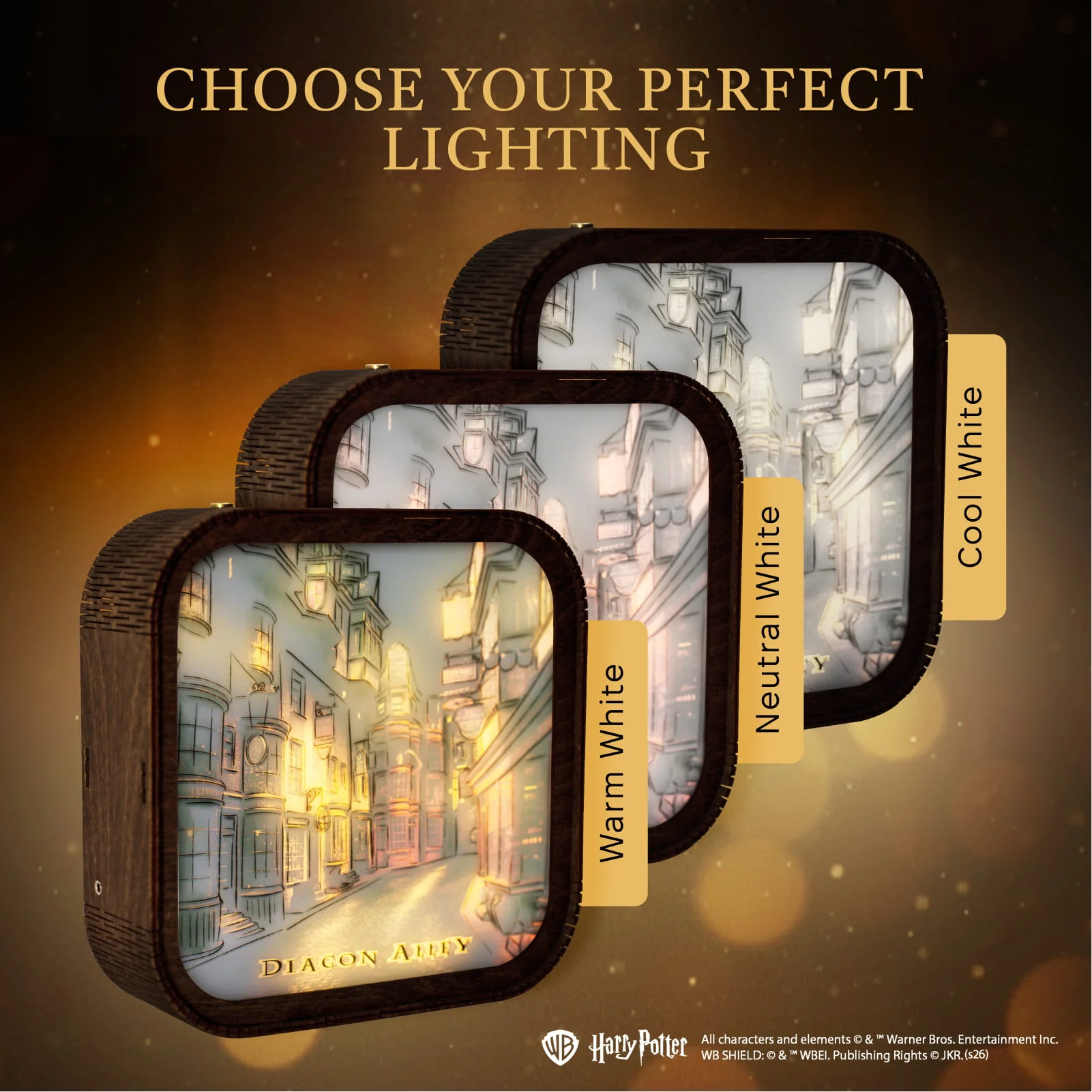 Wooden Acrylic Harry Potter Night Light - Night in Diagon Alley - Image 16