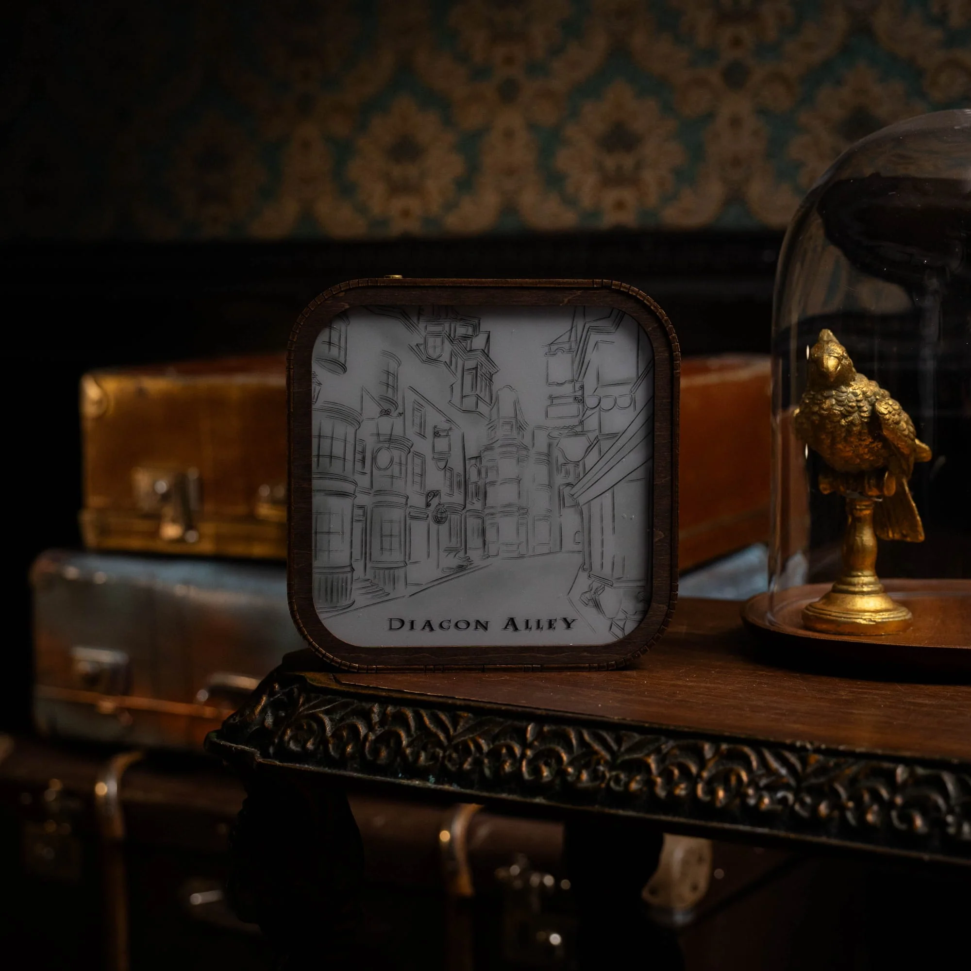 Wooden Acrylic Harry Potter Night Light - Night in Diagon Alley - Image 8