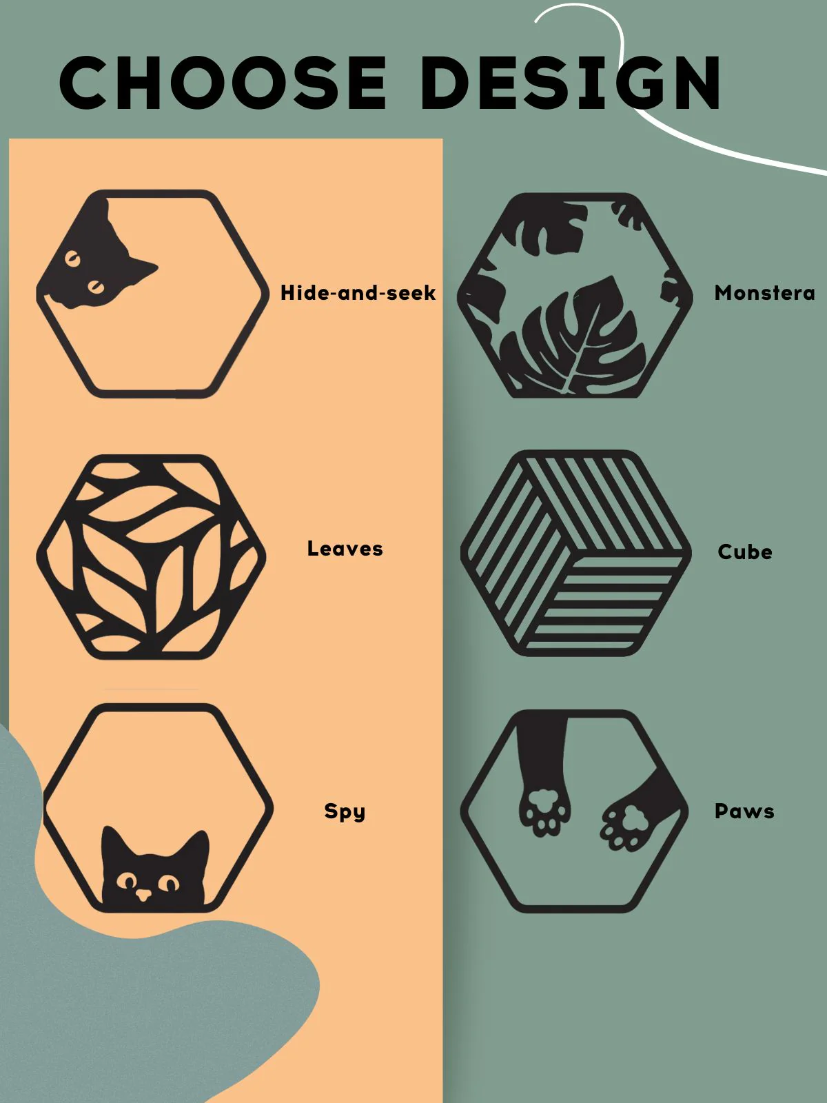 Wooden and Acrylic Frame for Hexagon - Image 3