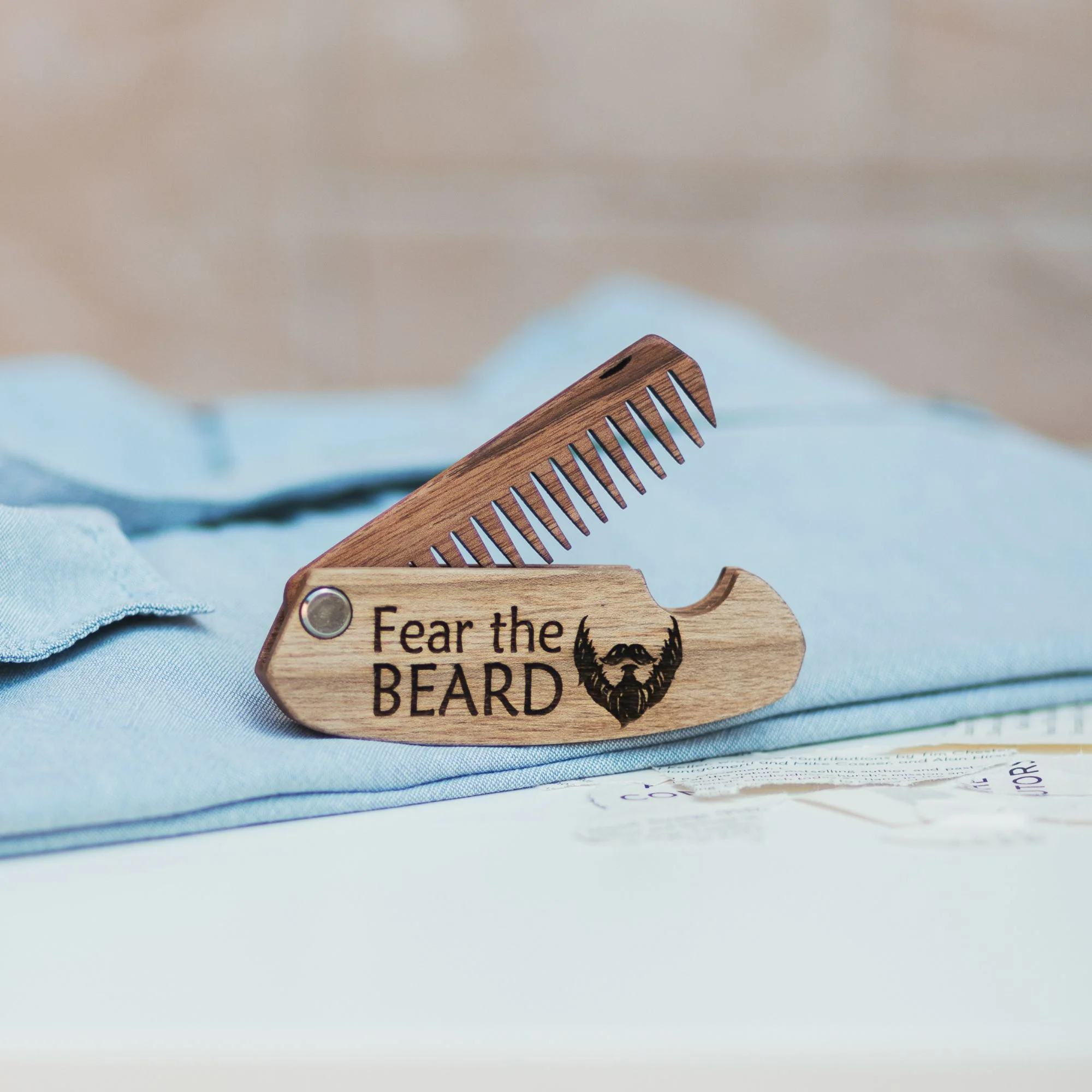 Wooden Beard Comb – Fear the Beard - Image 13