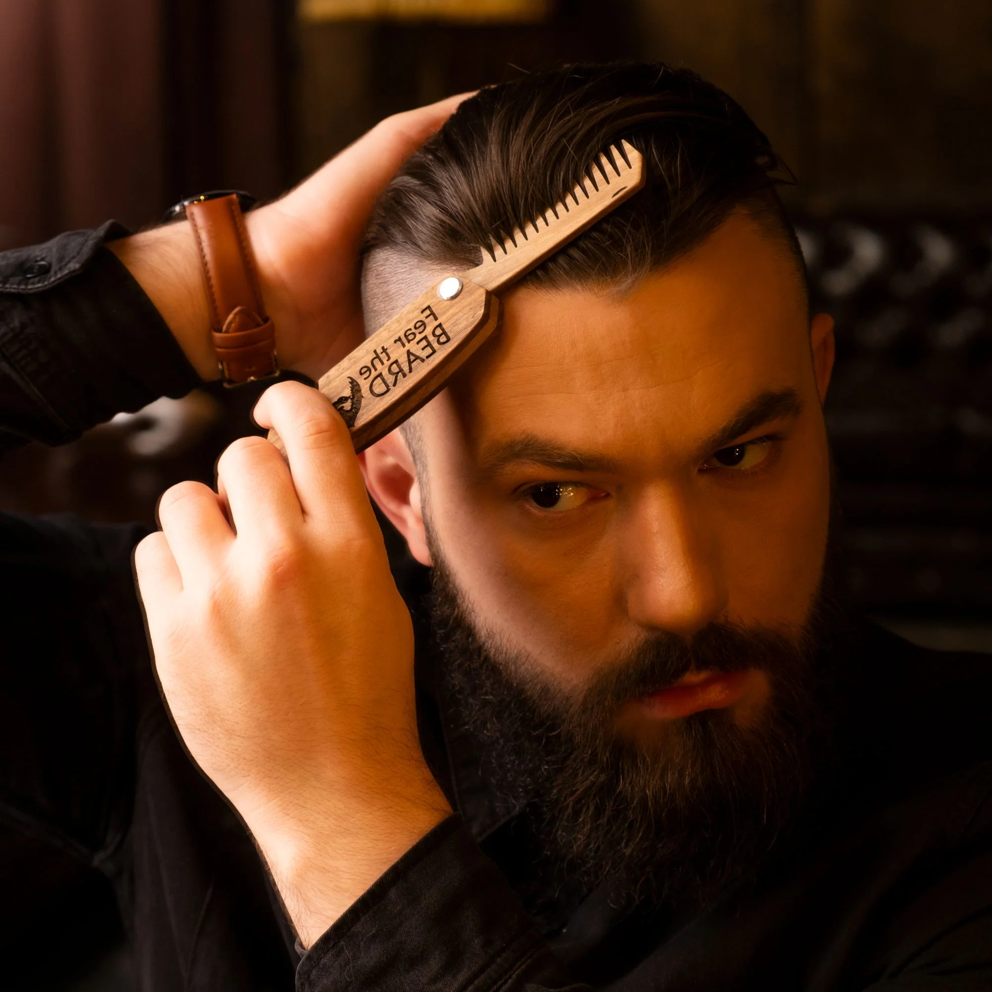 Wooden Beard Comb – Fear the Beard - Image 6