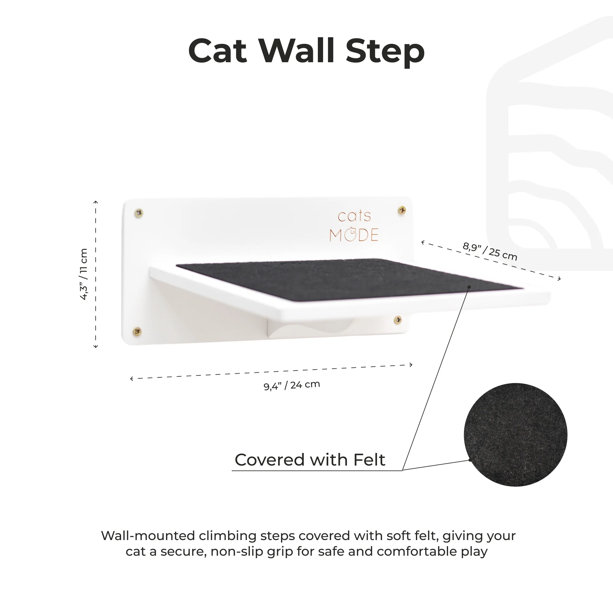 Wooden Decagon Step - White - Image 4