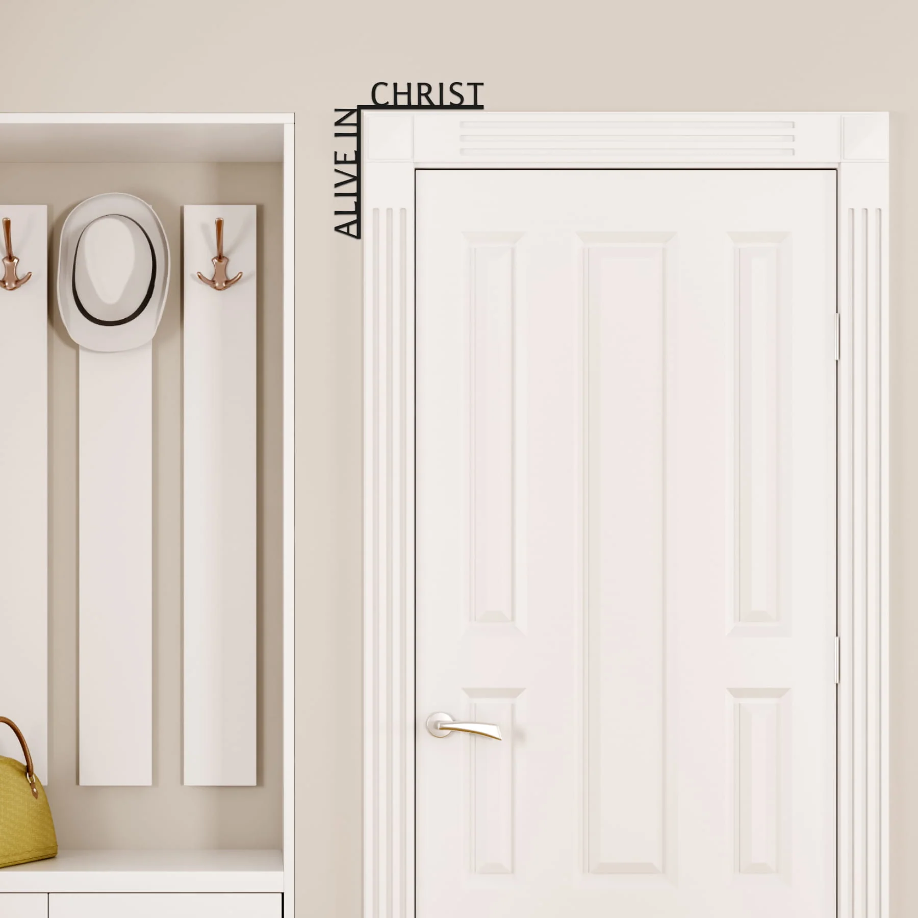 Wooden Corner Quote – Alive in Christ - Image 6
