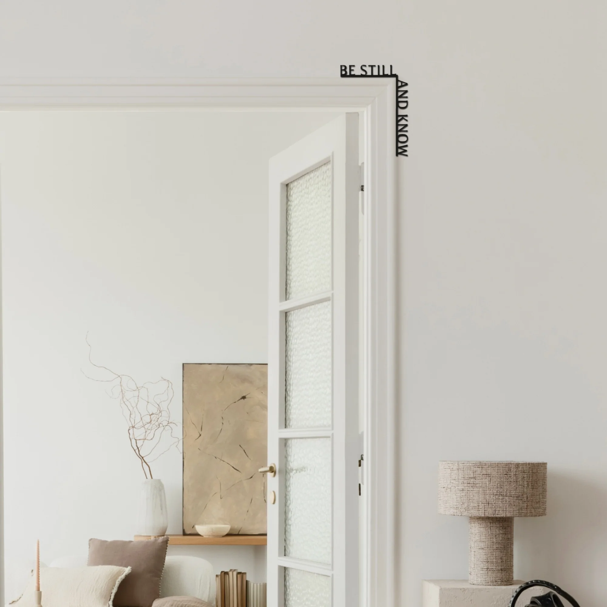 Wooden Corner Quote – Be Still and Know - Image 4