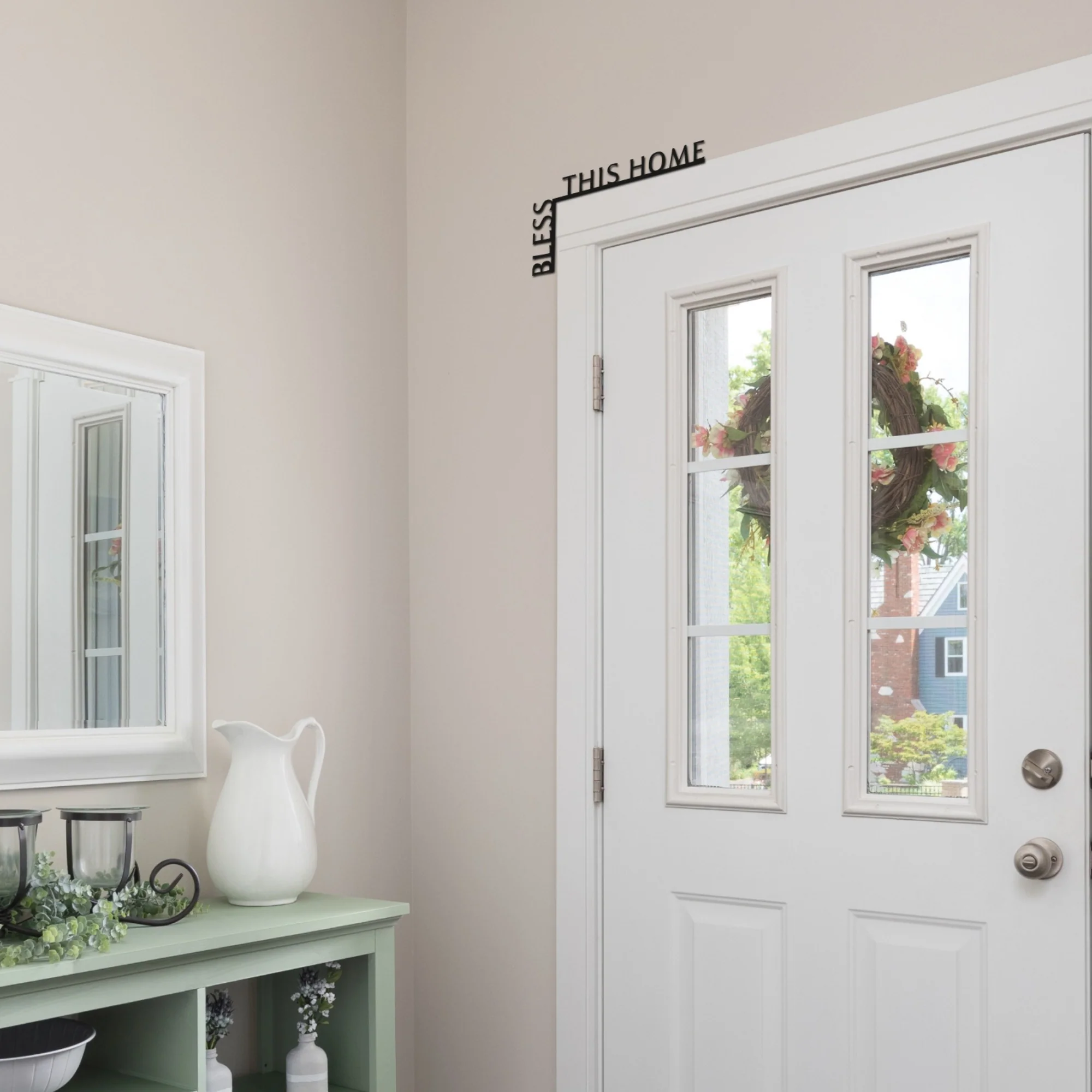Wooden Corner Quote – Bless This Home - Image 5