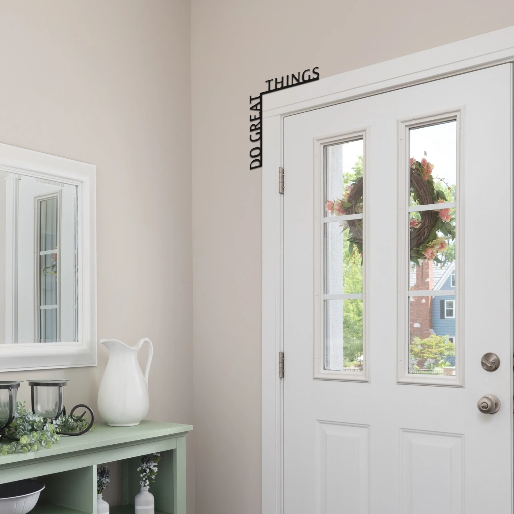 Wooden Corner Quote – Do Great Things - Image 2
