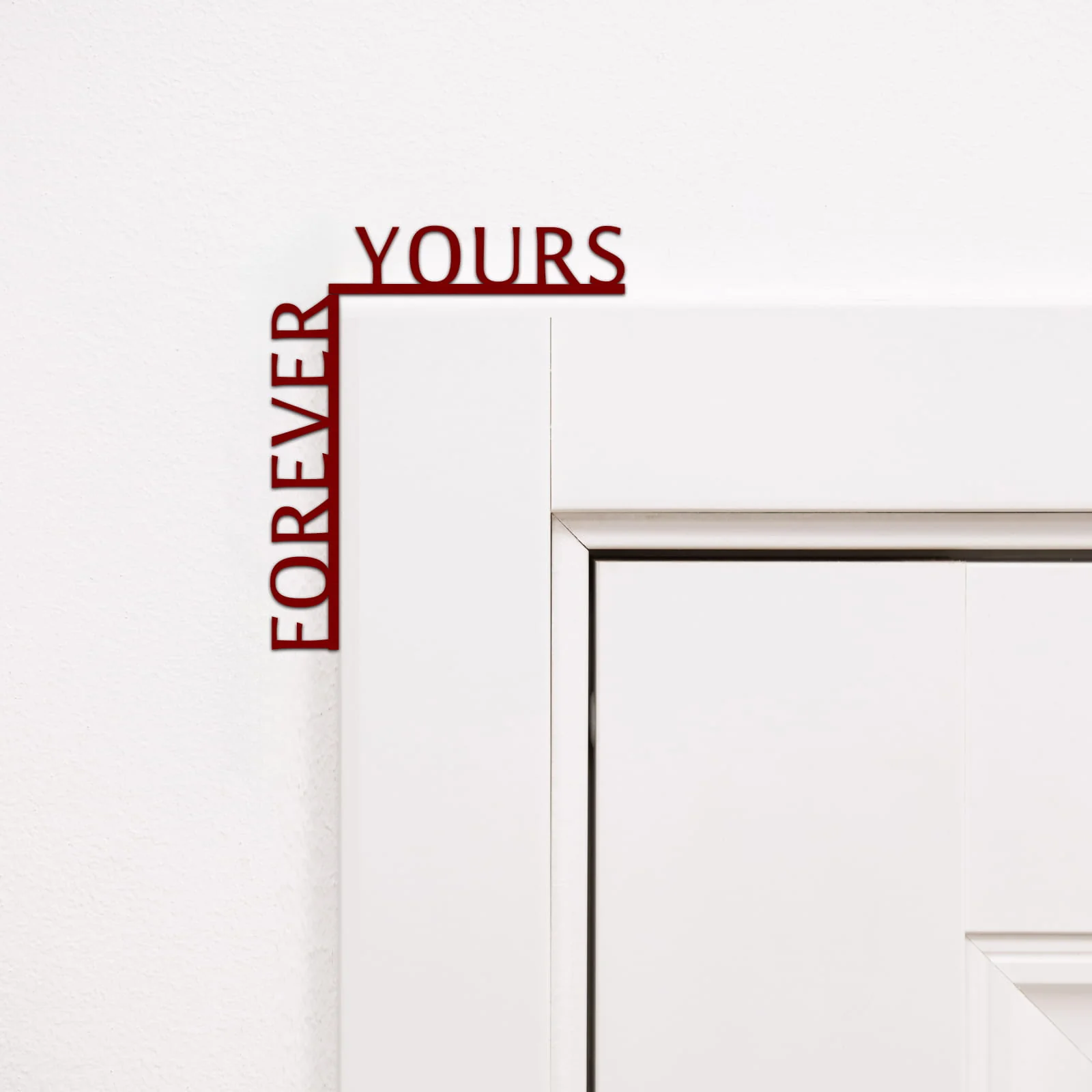 Wooden Corner Quote – Forever Yours