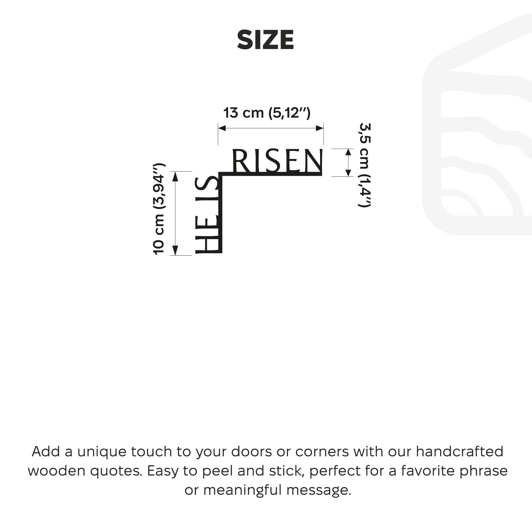 Wooden Corner Quote – He Is Risen - Image 10