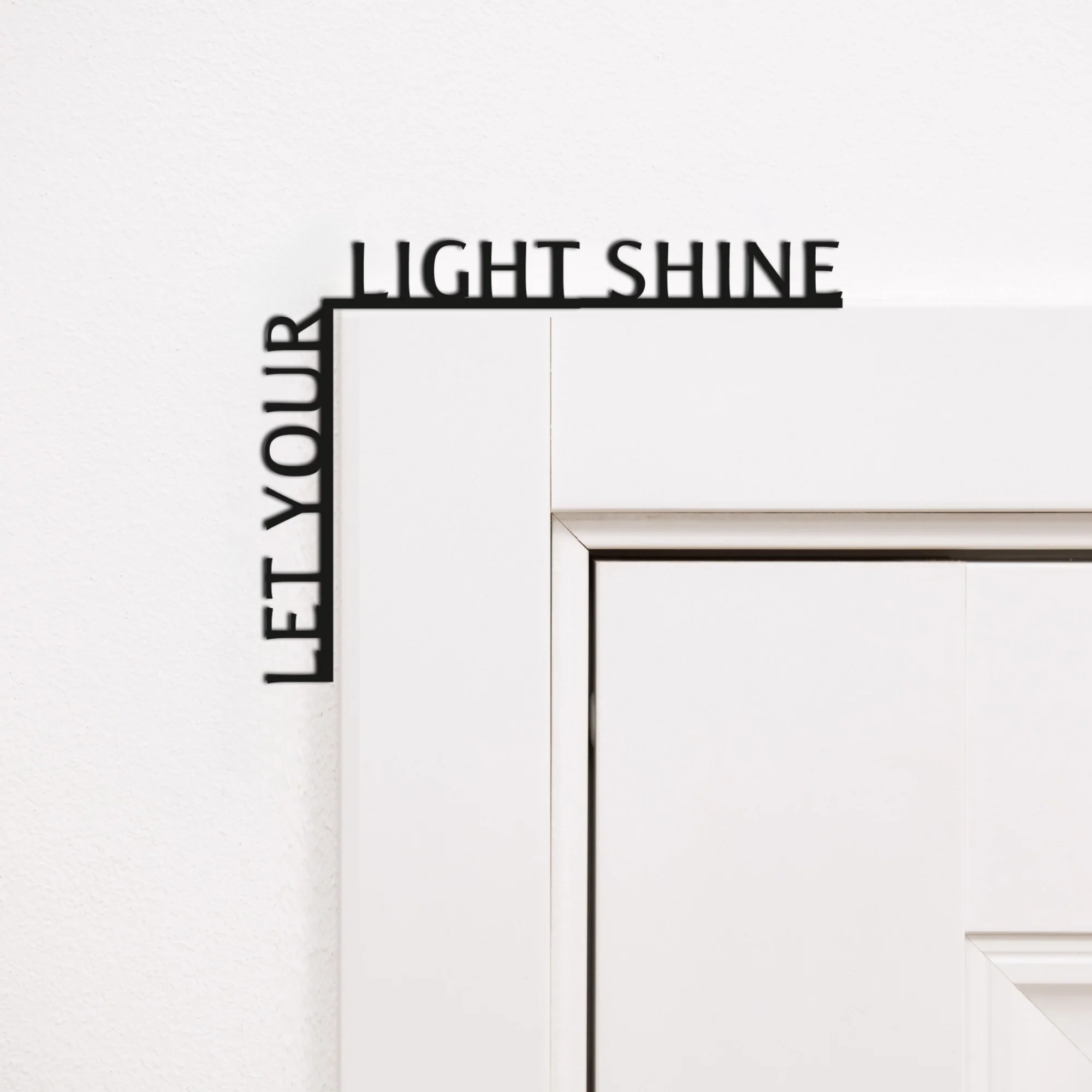 Wooden Corner Quote – Let Your Light Shine