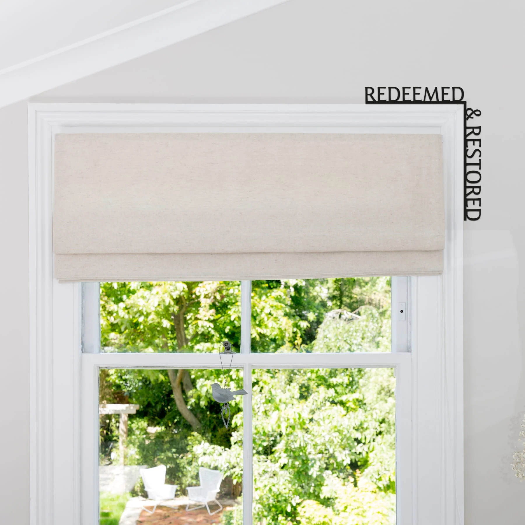 Wooden Corner Quote – Redeemed & Restored - Image 5