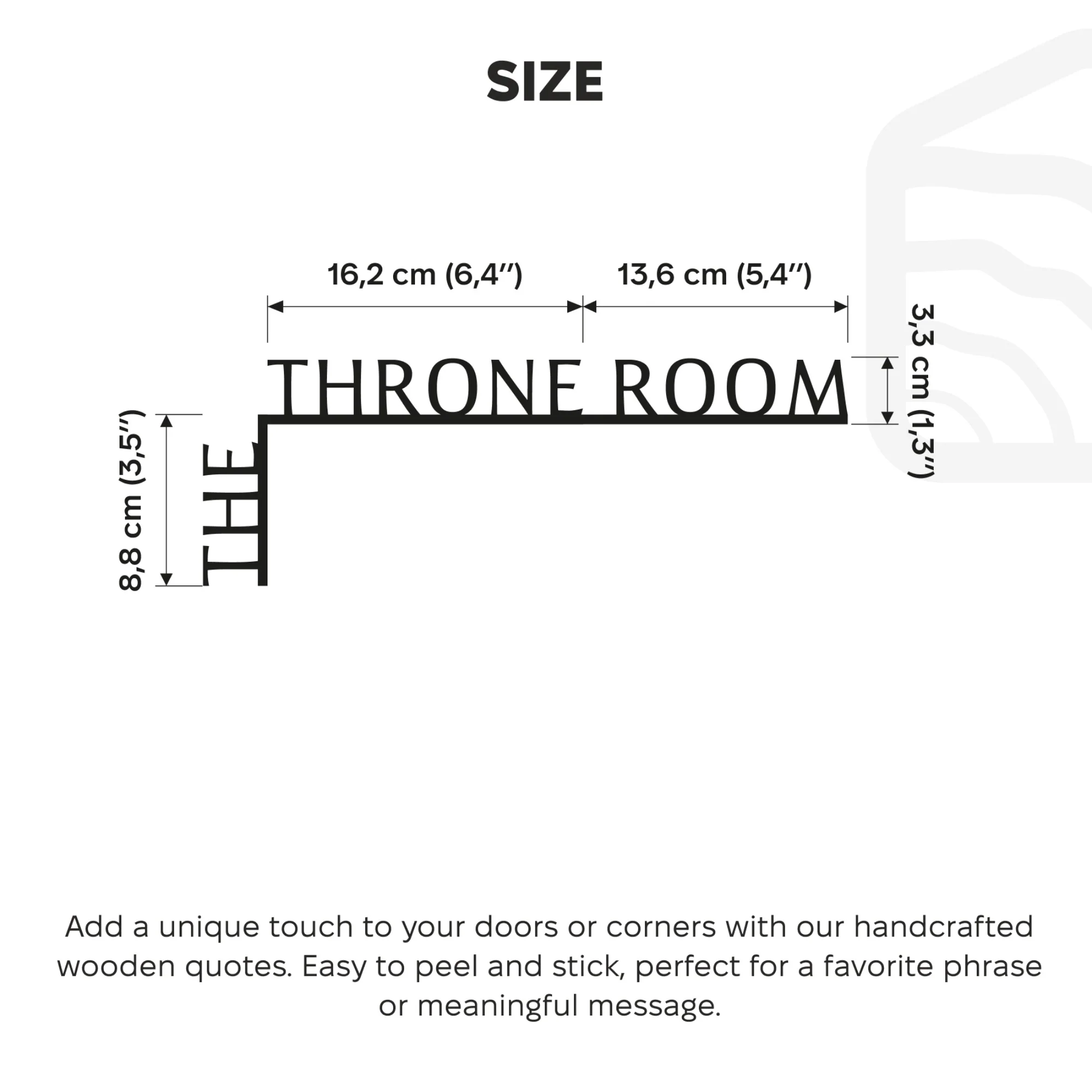 Wooden Corner Quote – The Throne Room - Image 8
