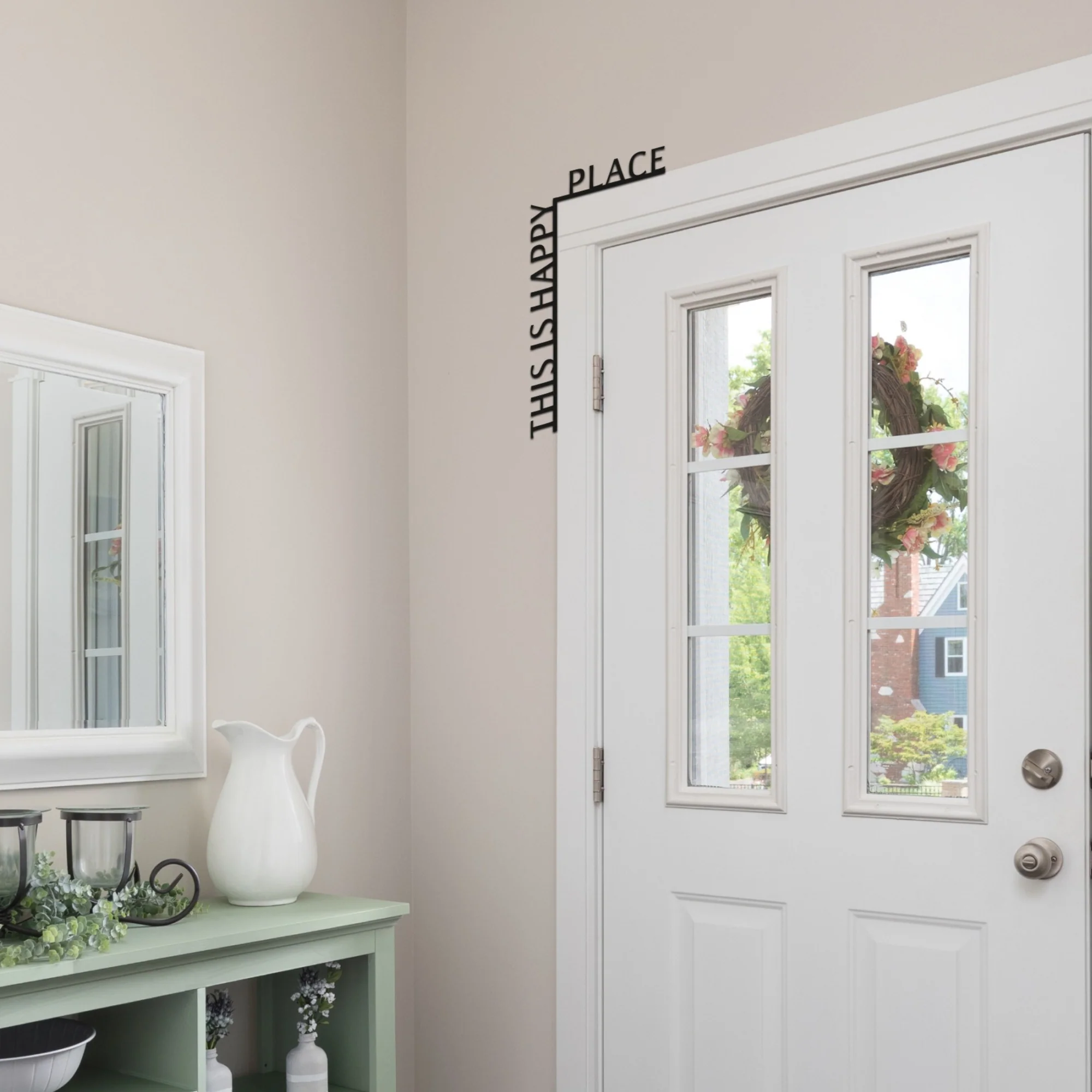 Wooden Corner Quote – This is Happy Place - Image 5