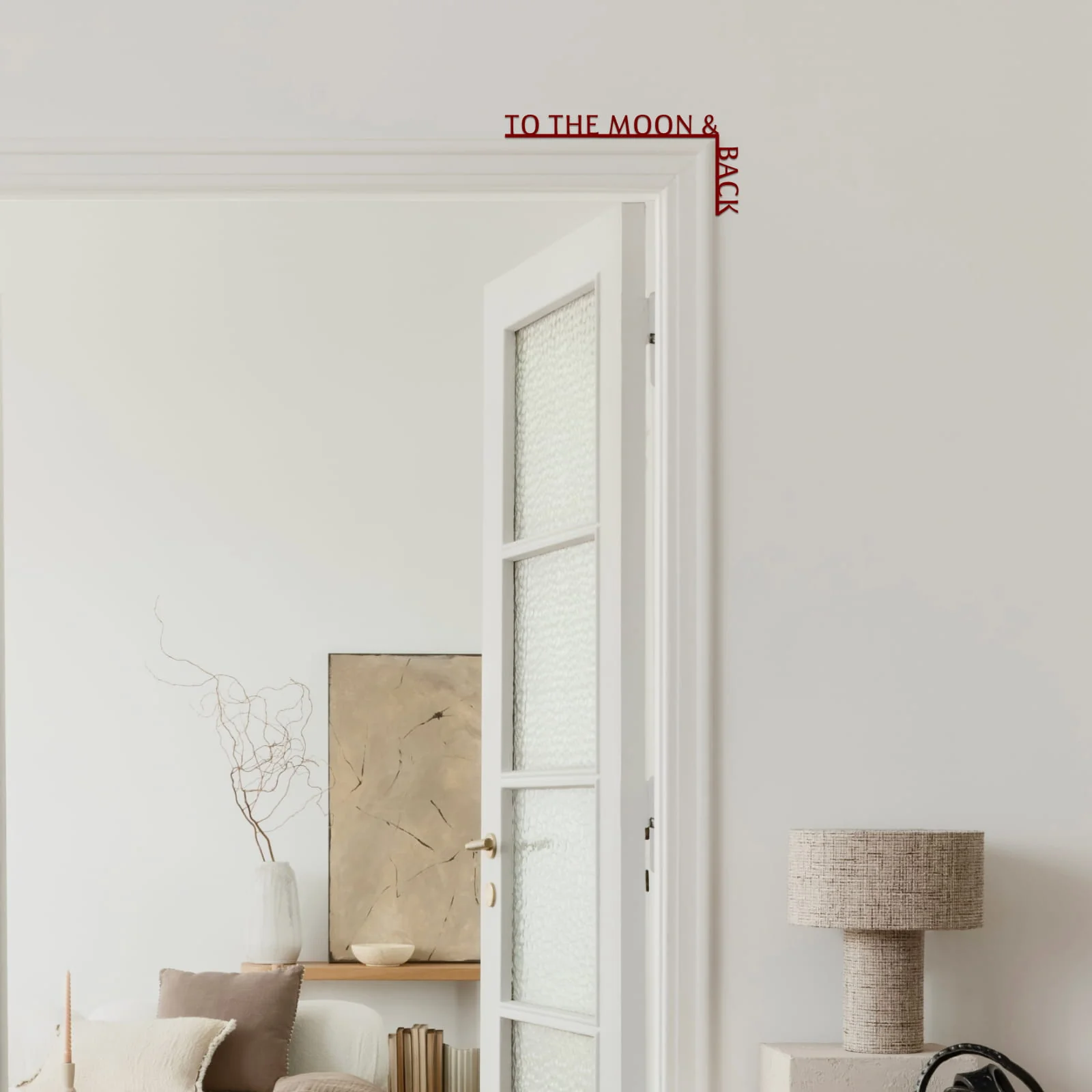 Wooden Corner Quote – To the Moon & Back - Image 2