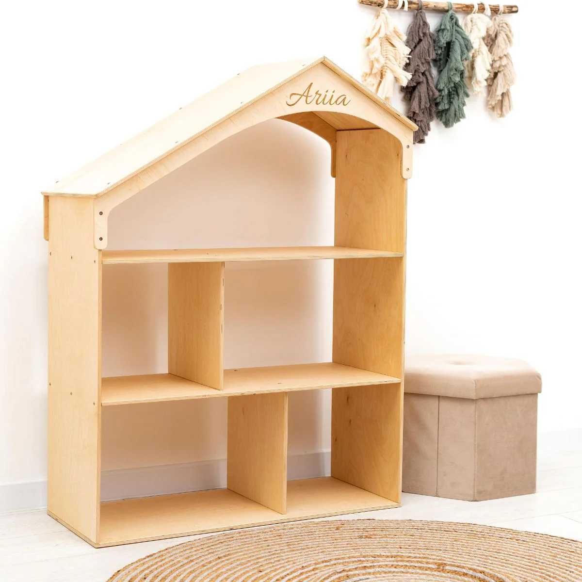 Wooden Dollhouse Bookshelf - Image 12
