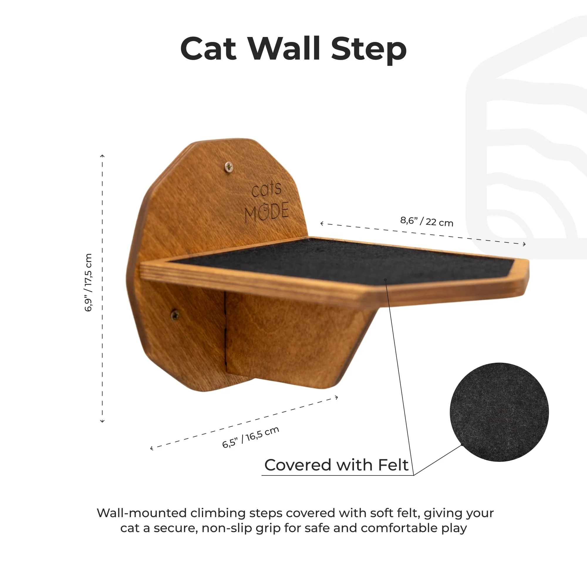 Wooden Hexagon Step - Oak - Image 4
