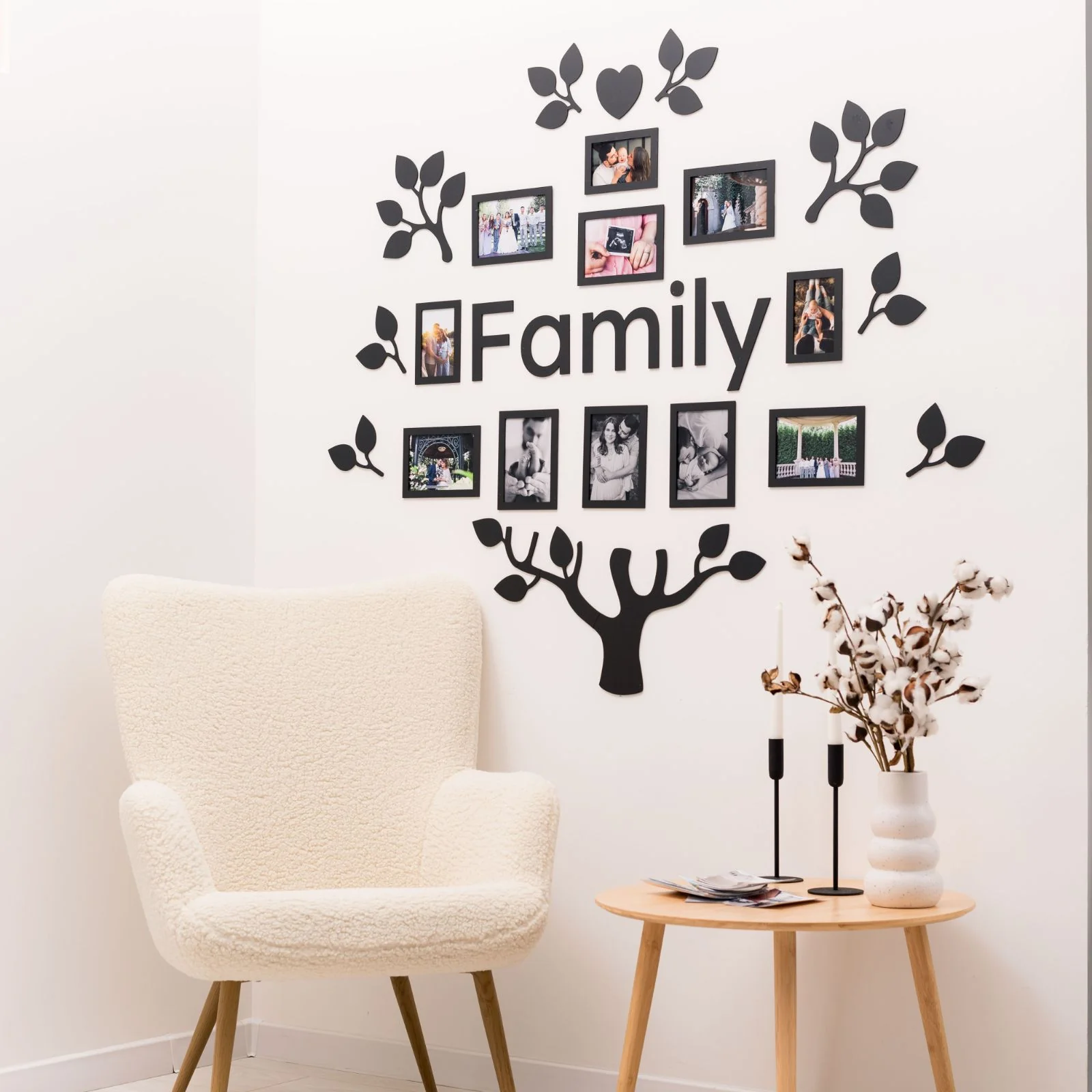 Wooden Led Family Tree - Black Ember - Image 10