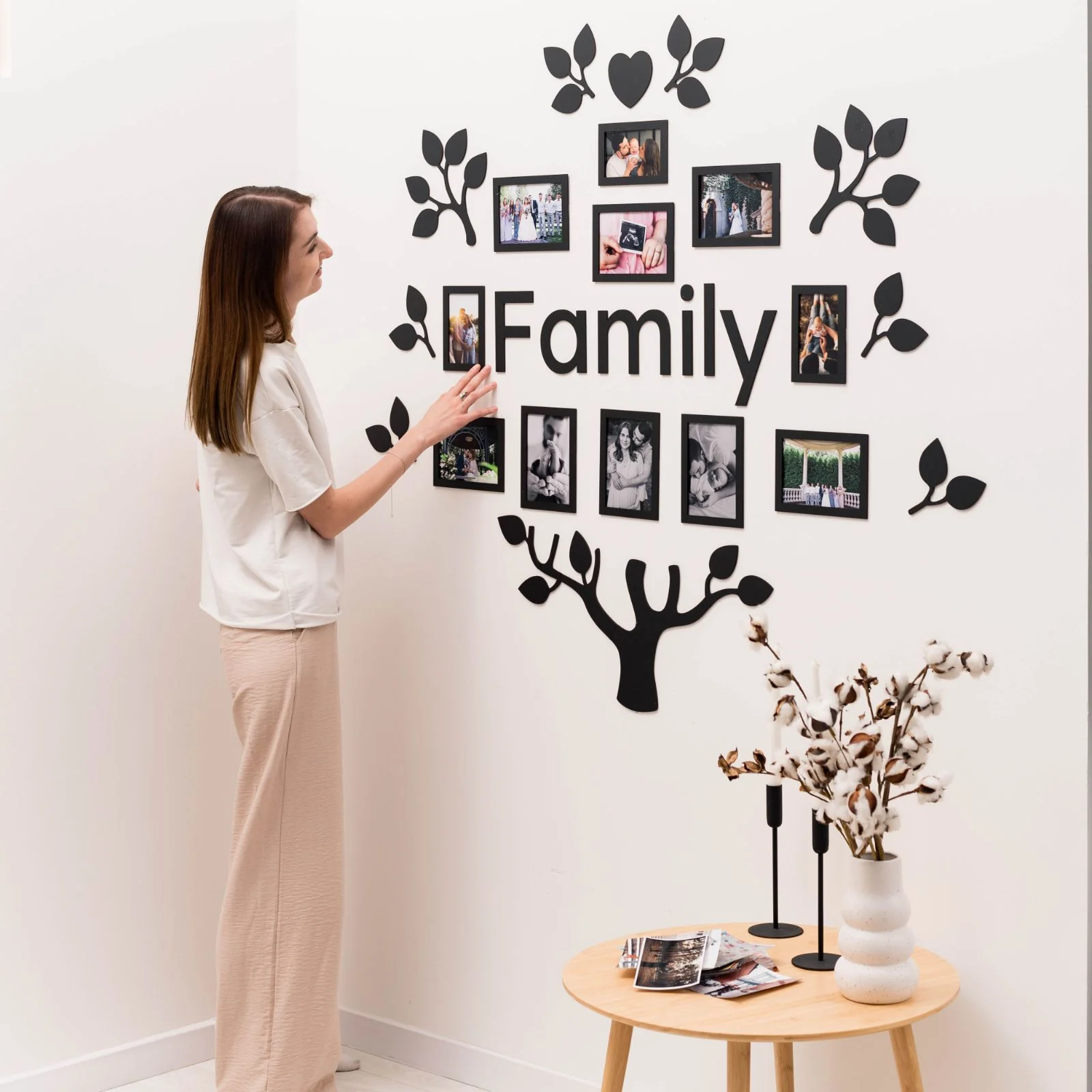 Wooden Led Family Tree - Black Ember - Image 7