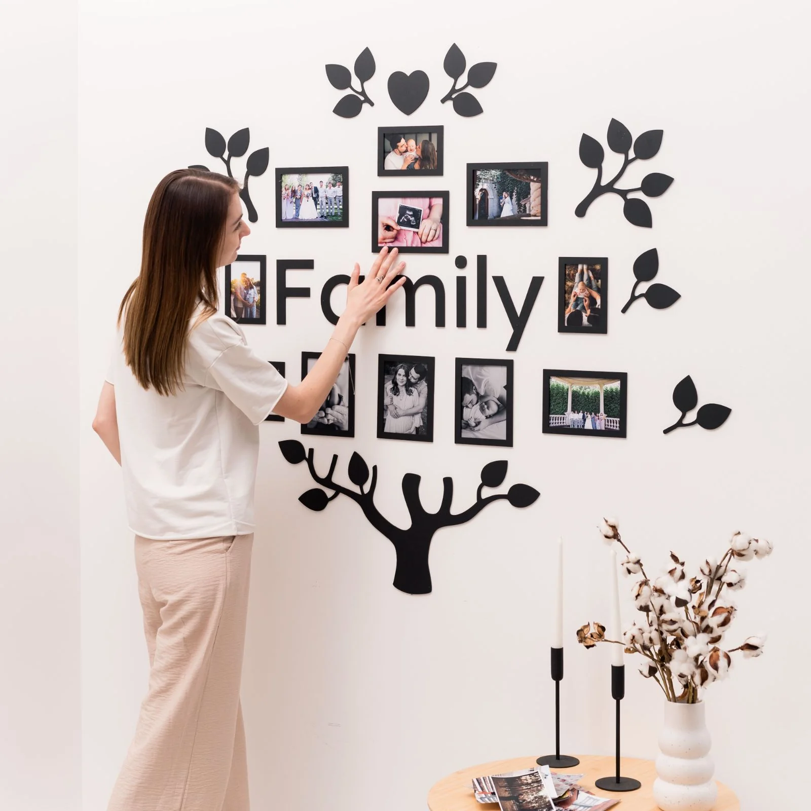 Wooden Led Family Tree - Black Ember - Image 8