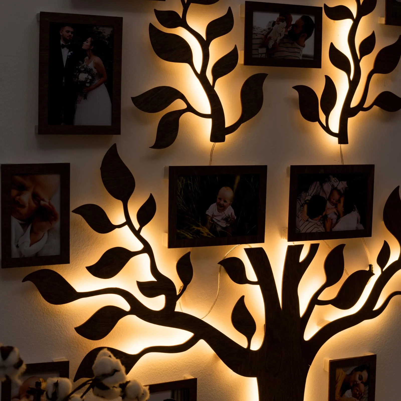 Wooden Led Family Tree - Nova - Image 9
