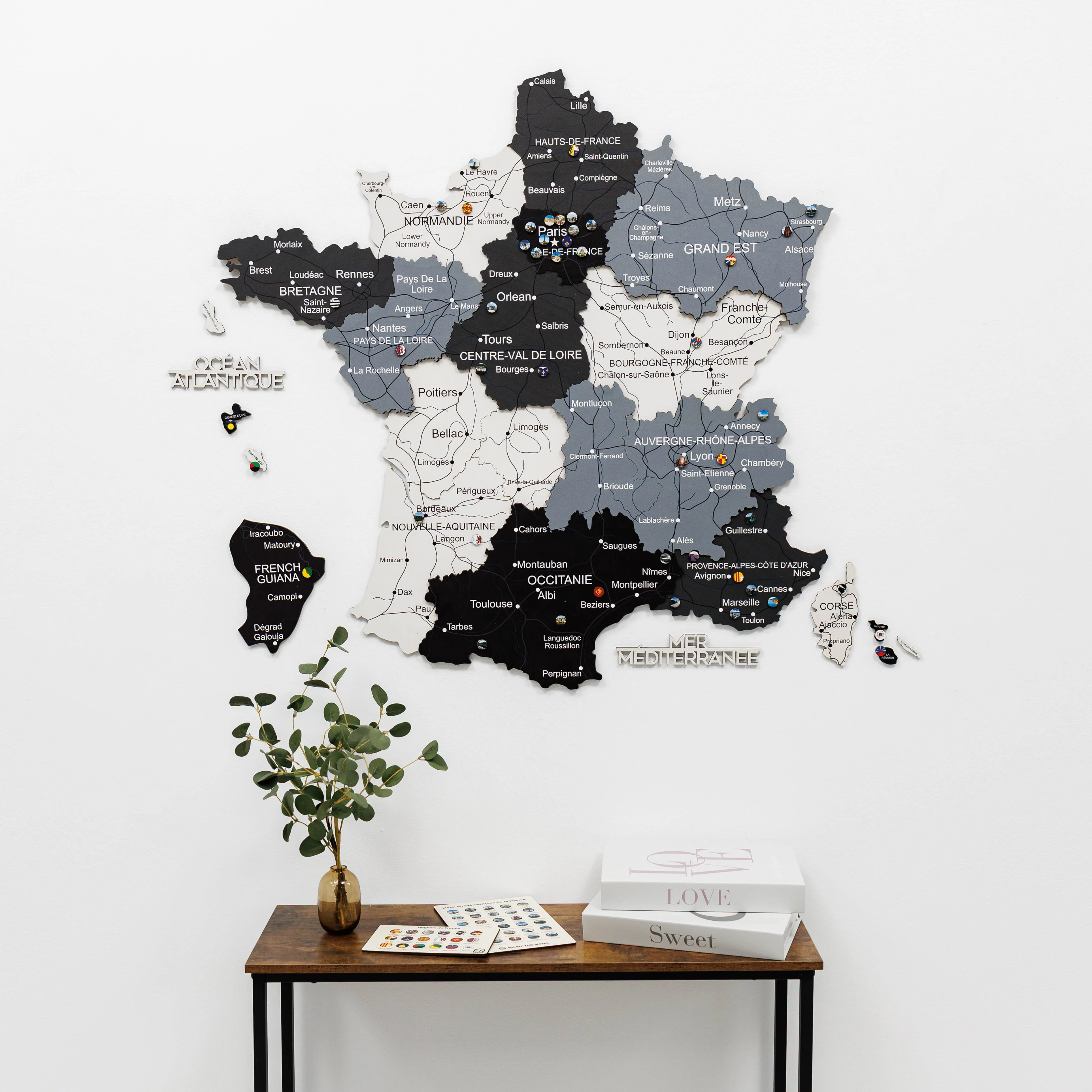 Wooden Map of France - Nordik - Image 5