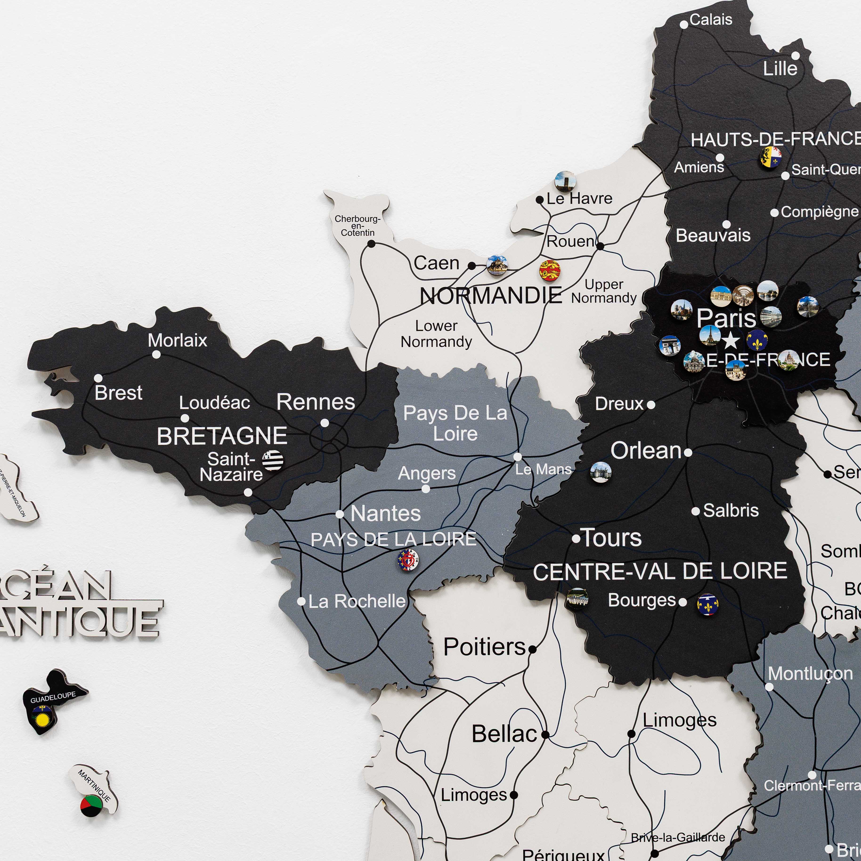 Wooden Map of France - Nordik - Image 7
