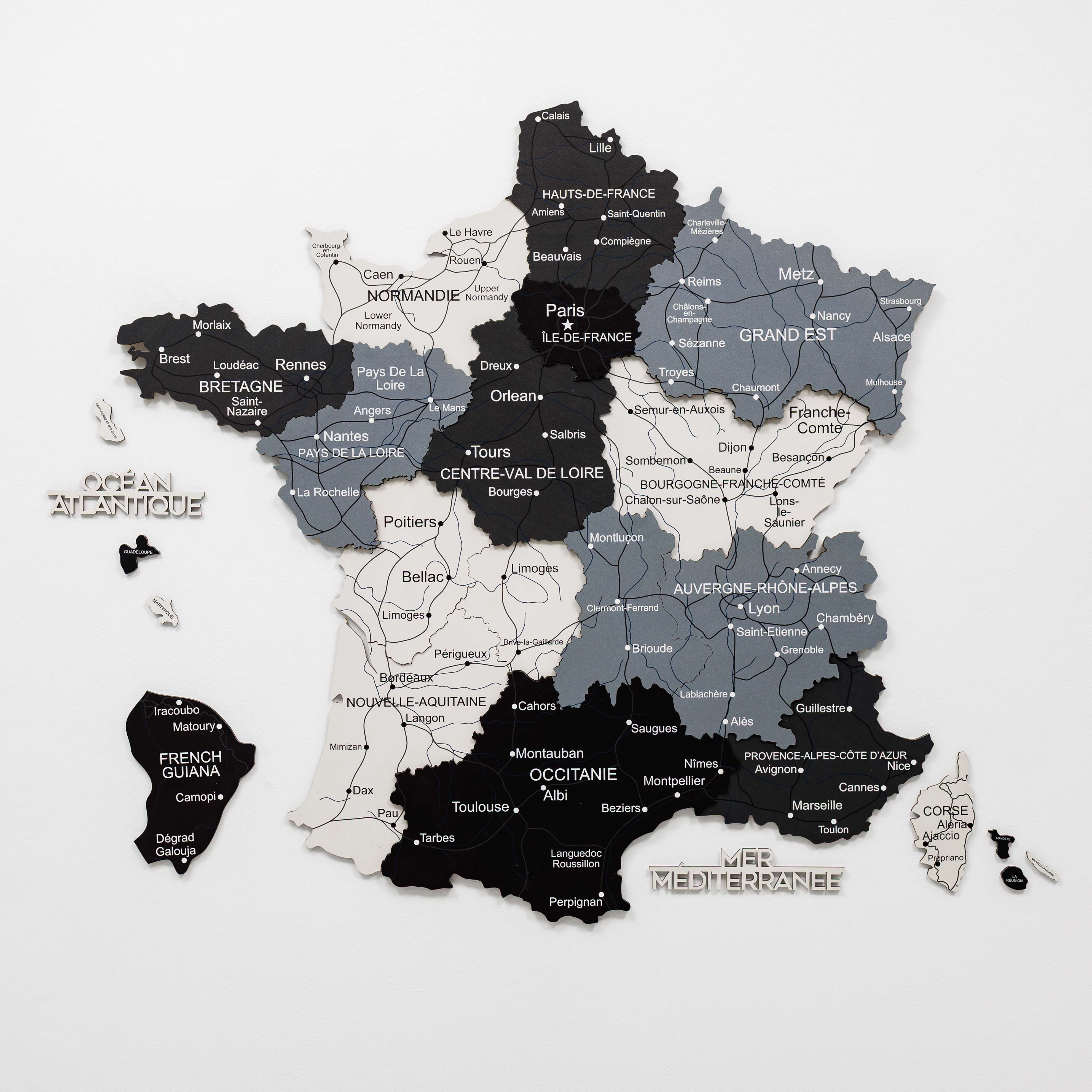 Wooden Map of France - Nordik - Image 8