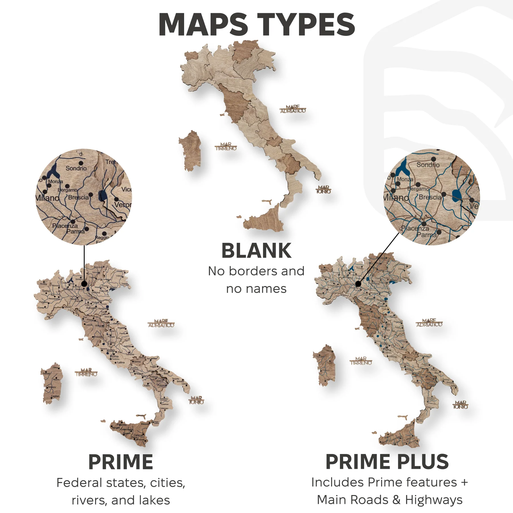 Wooden Map of Italy – Terra - Image 11