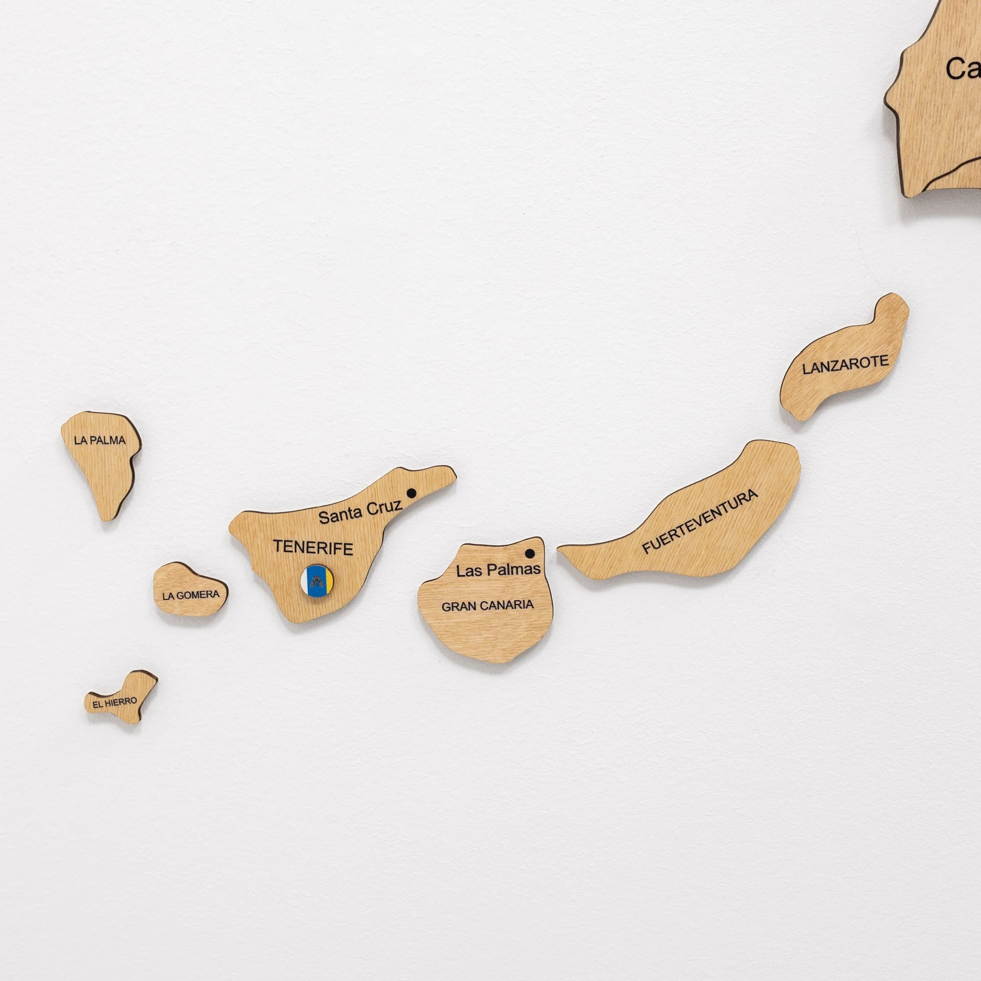 Wooden Map of Spain – Gold - Image 8
