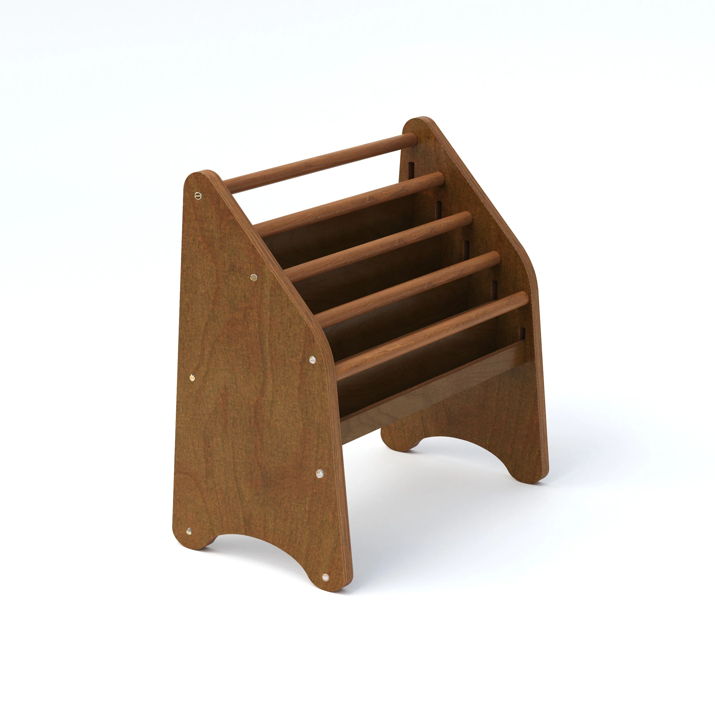 Wooden Montessori Bookshelf White - Image 5