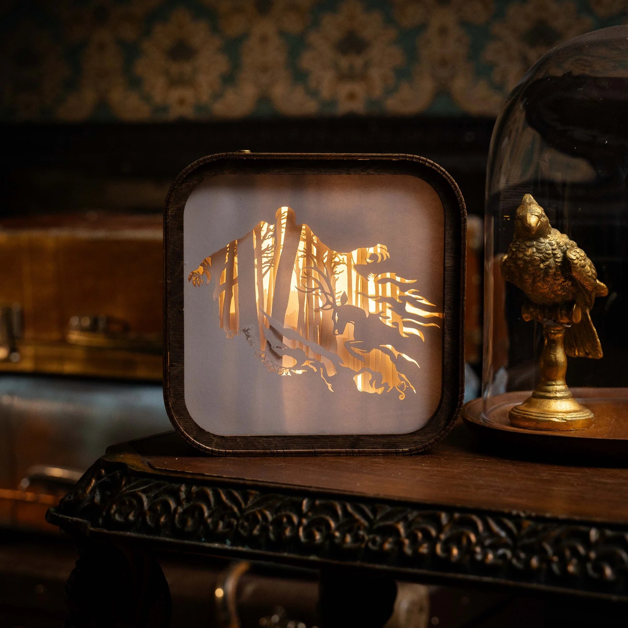 Wooden Harry Potter Night Light - Expecto Patronum - Image 3