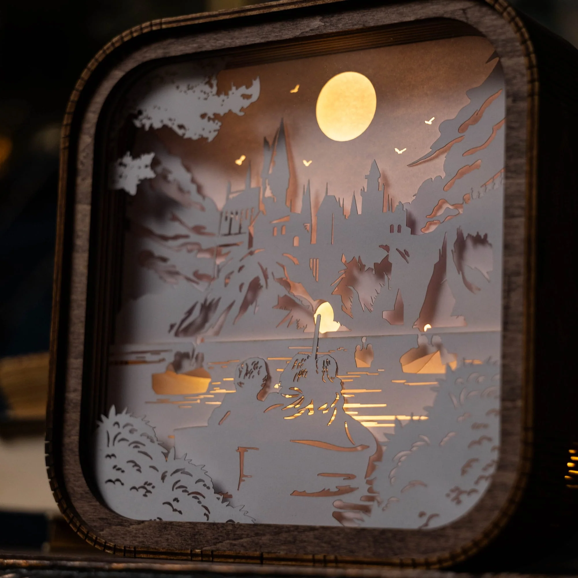 Wooden Harry Potter Night Light - Journey to Hogwarts - Image 3