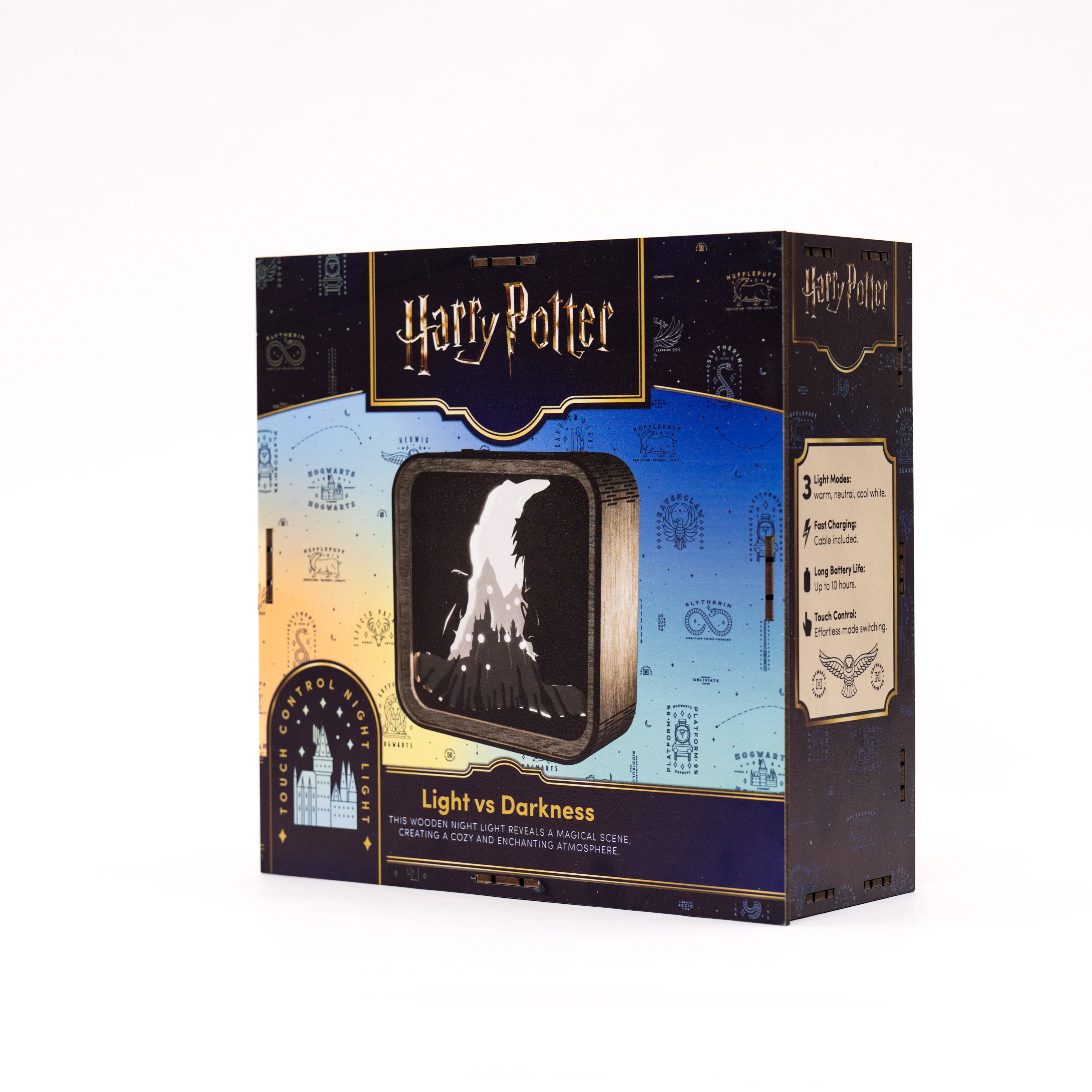 Wooden Harry Potter Night Light - Light vs Darkness - Image 15