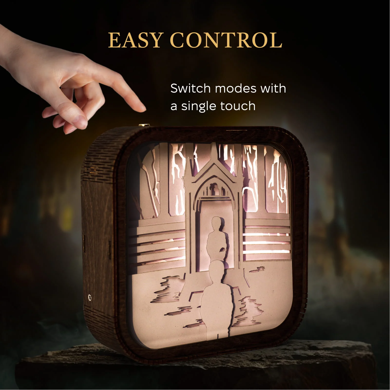 Wooden Harry Potter Night Light - The Mirror of Erised - Image 12