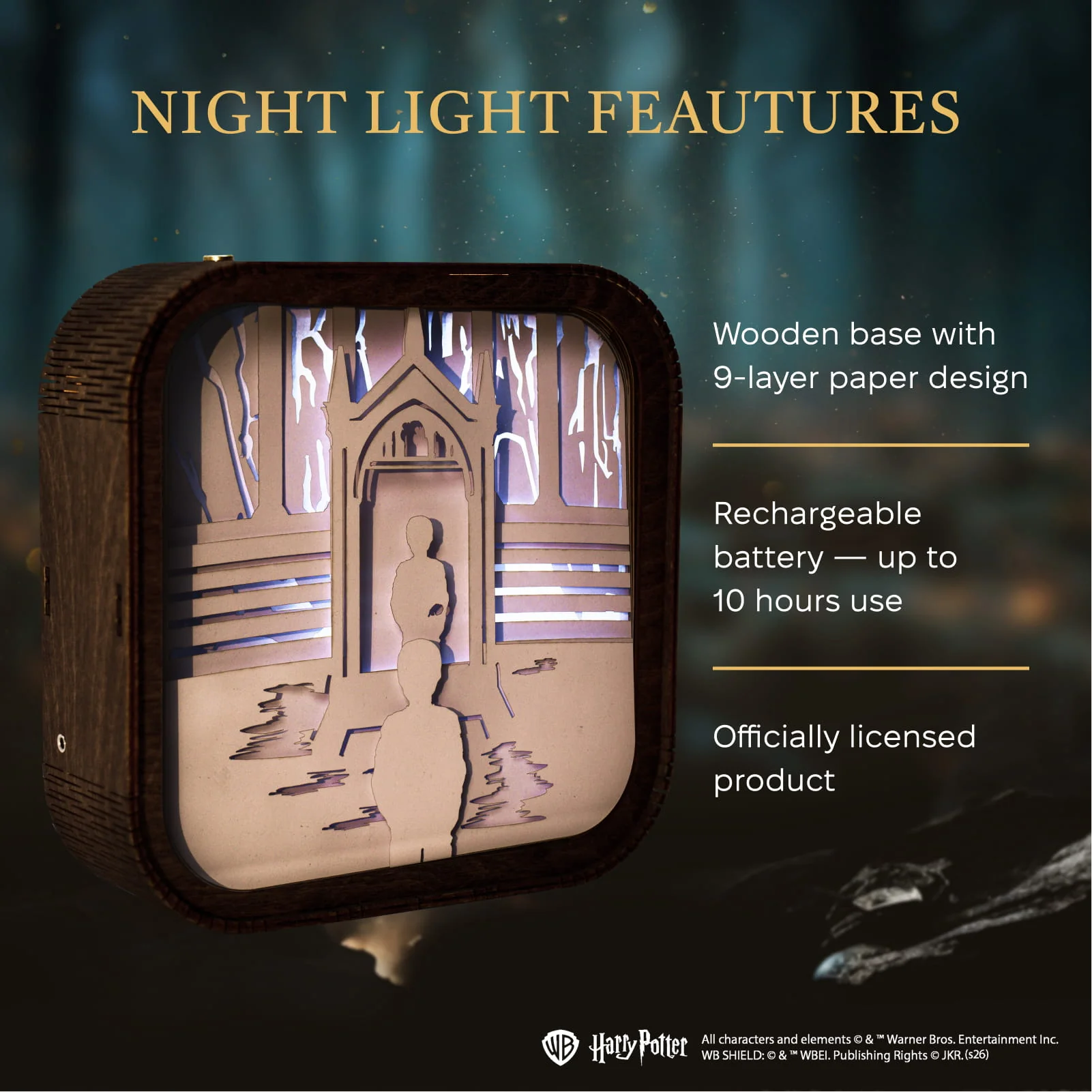 Wooden Harry Potter Night Light - The Mirror of Erised - Image 13