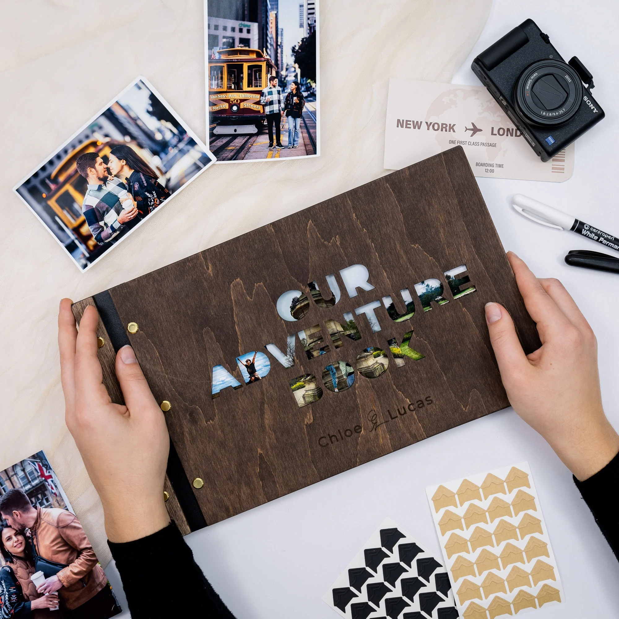 Wooden Photo Album - Adventure - Image 4