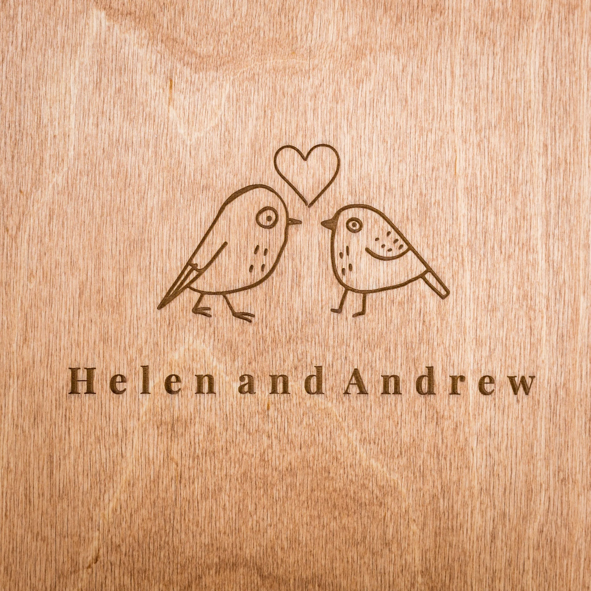 Wooden Photo Album - Birds - Image 2
