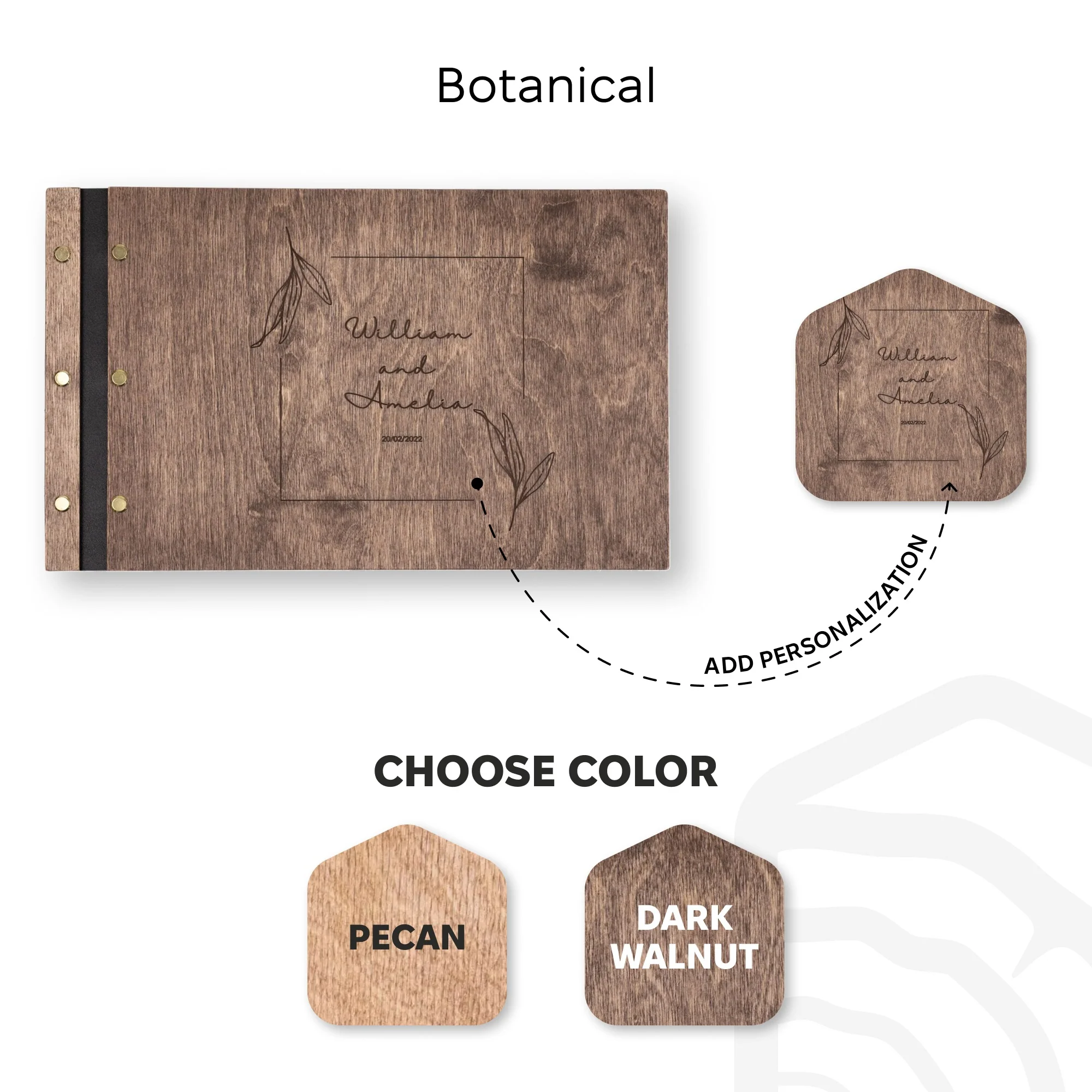 Wooden Photo Album - Botanical - Image 10