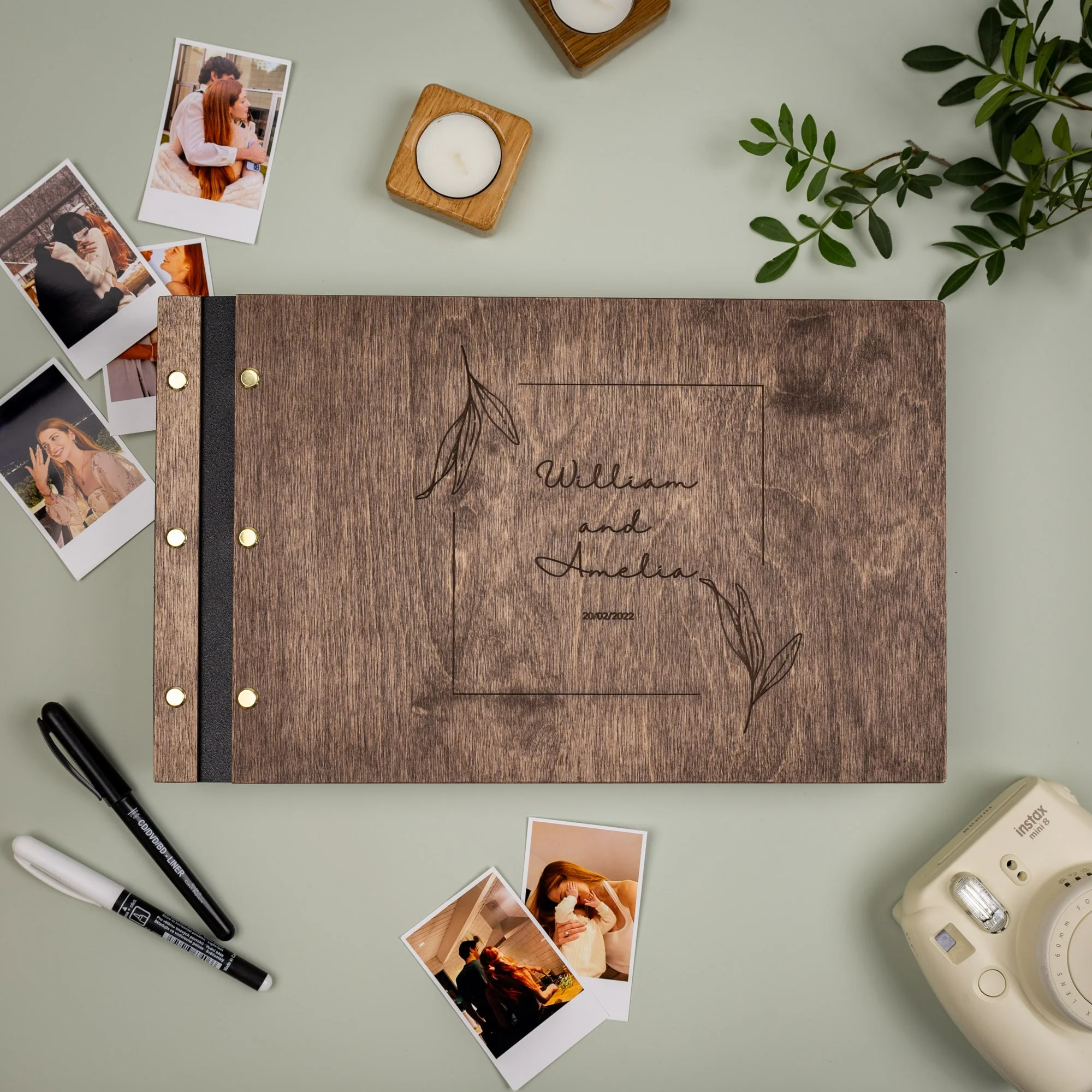 Wooden Photo Album - Botanical - Image 6