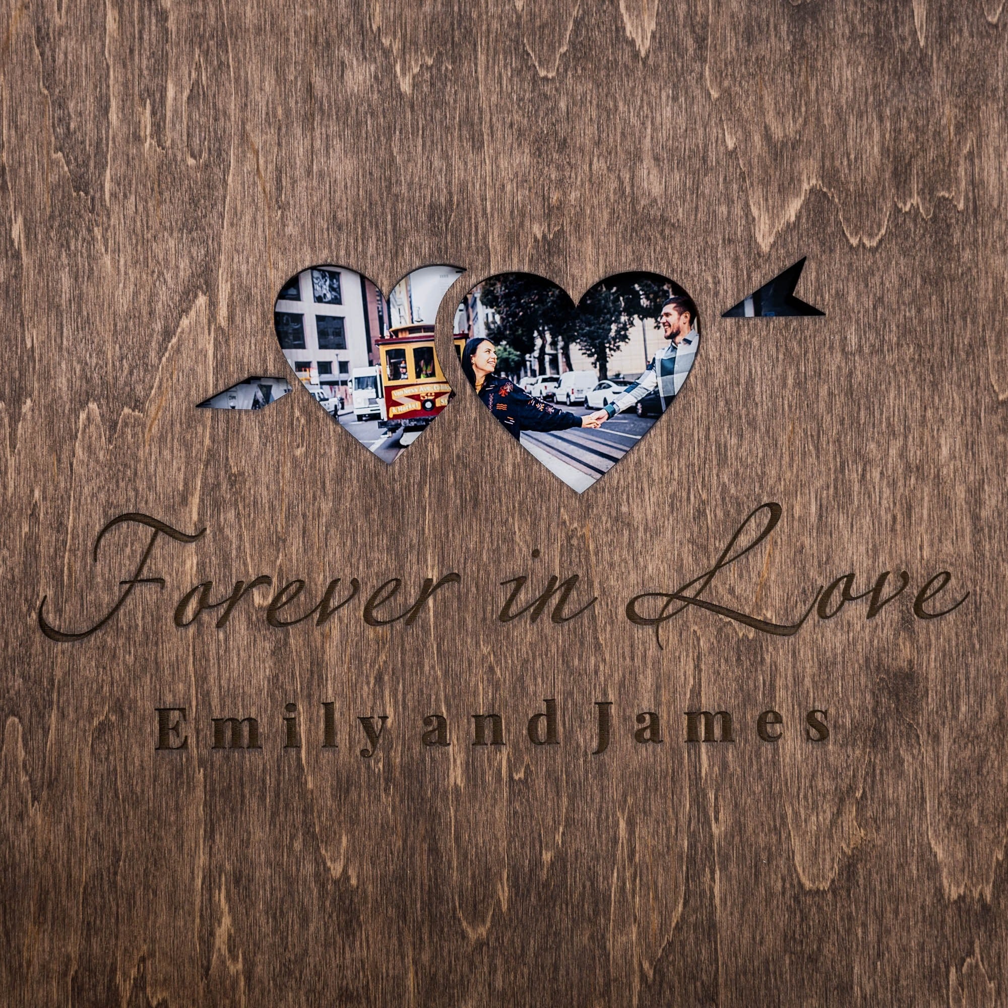 Wooden Photo Album - In Love - Image 2