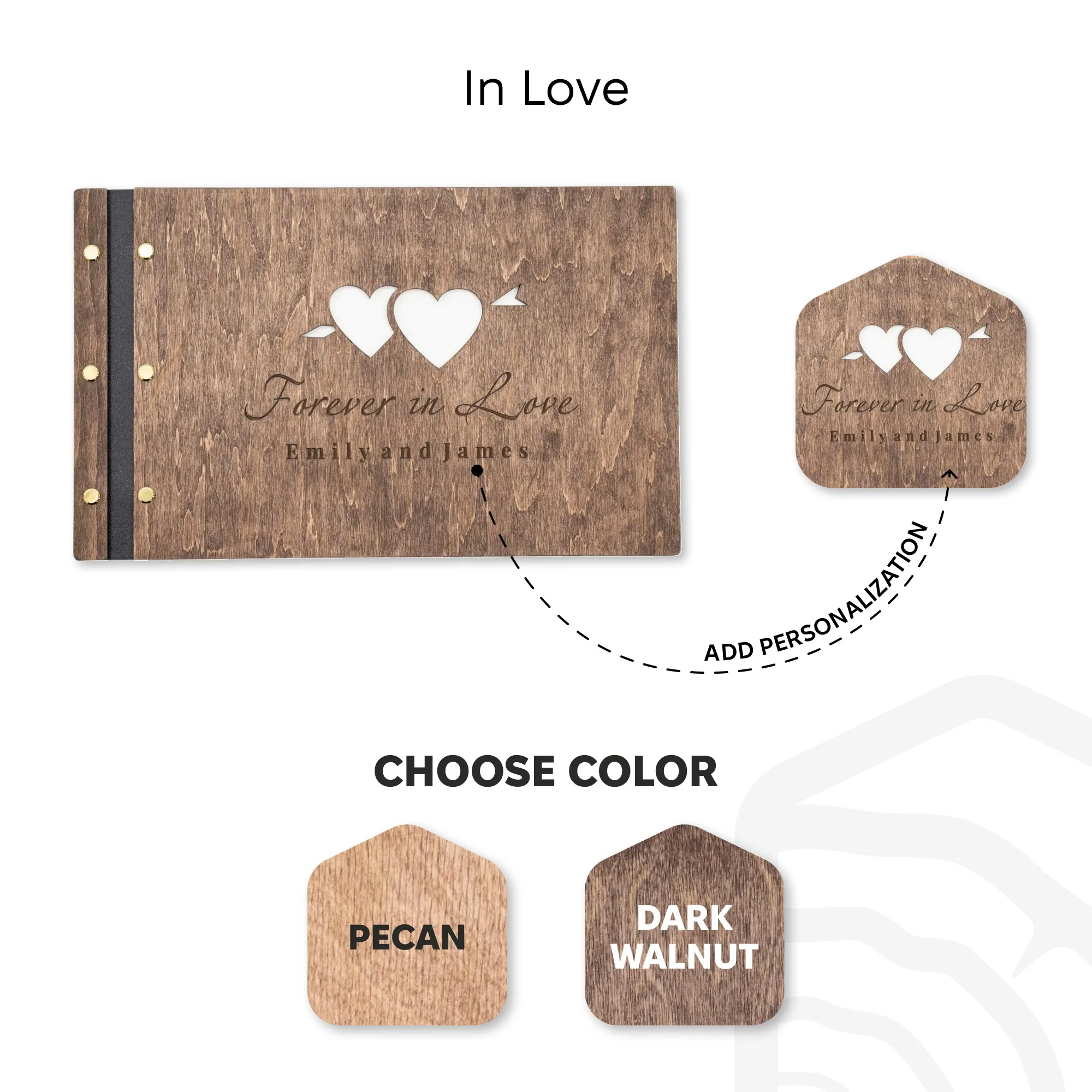 Wooden Photo Album - In Love - Image 7