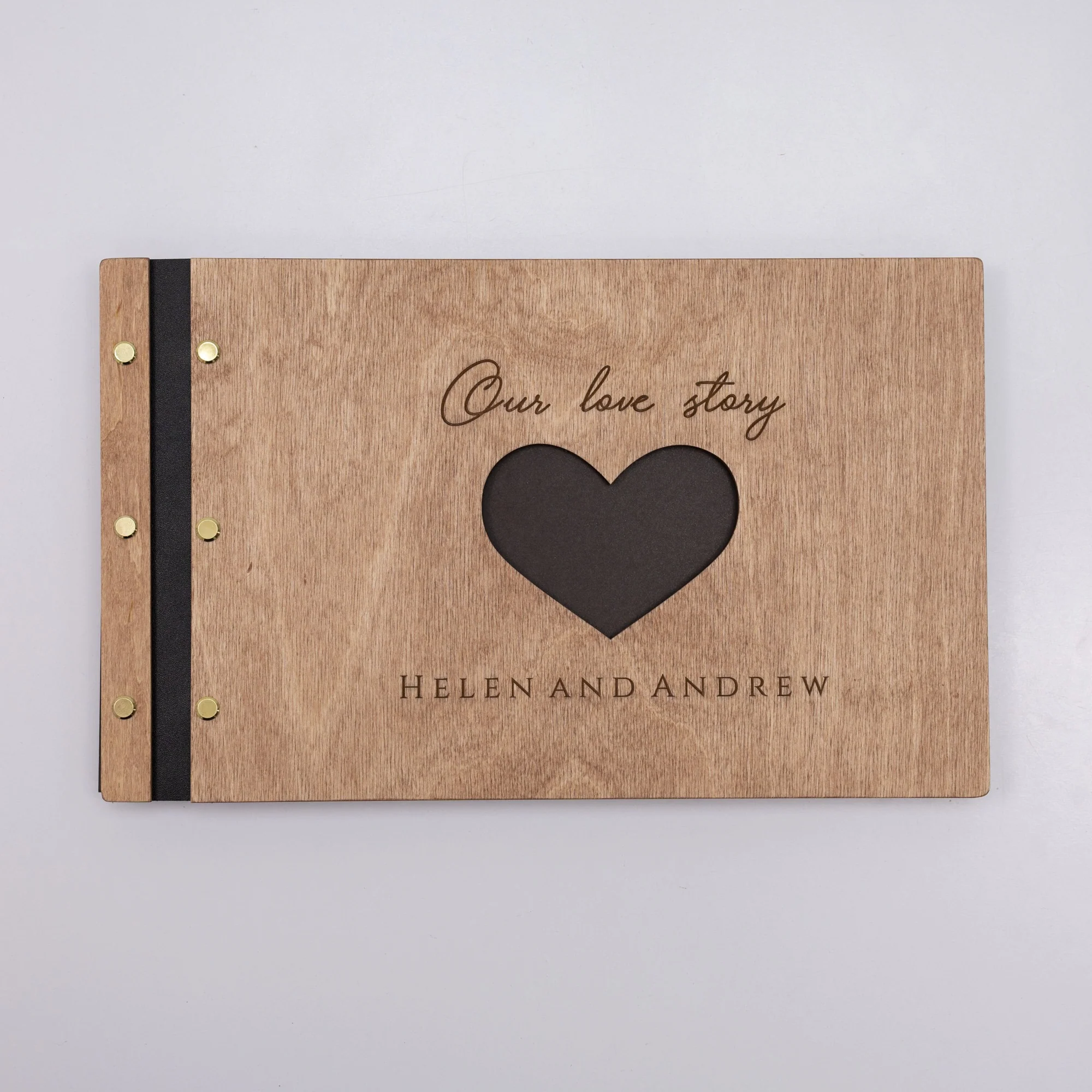 Wooden Photo Album - Love Story - Image 8