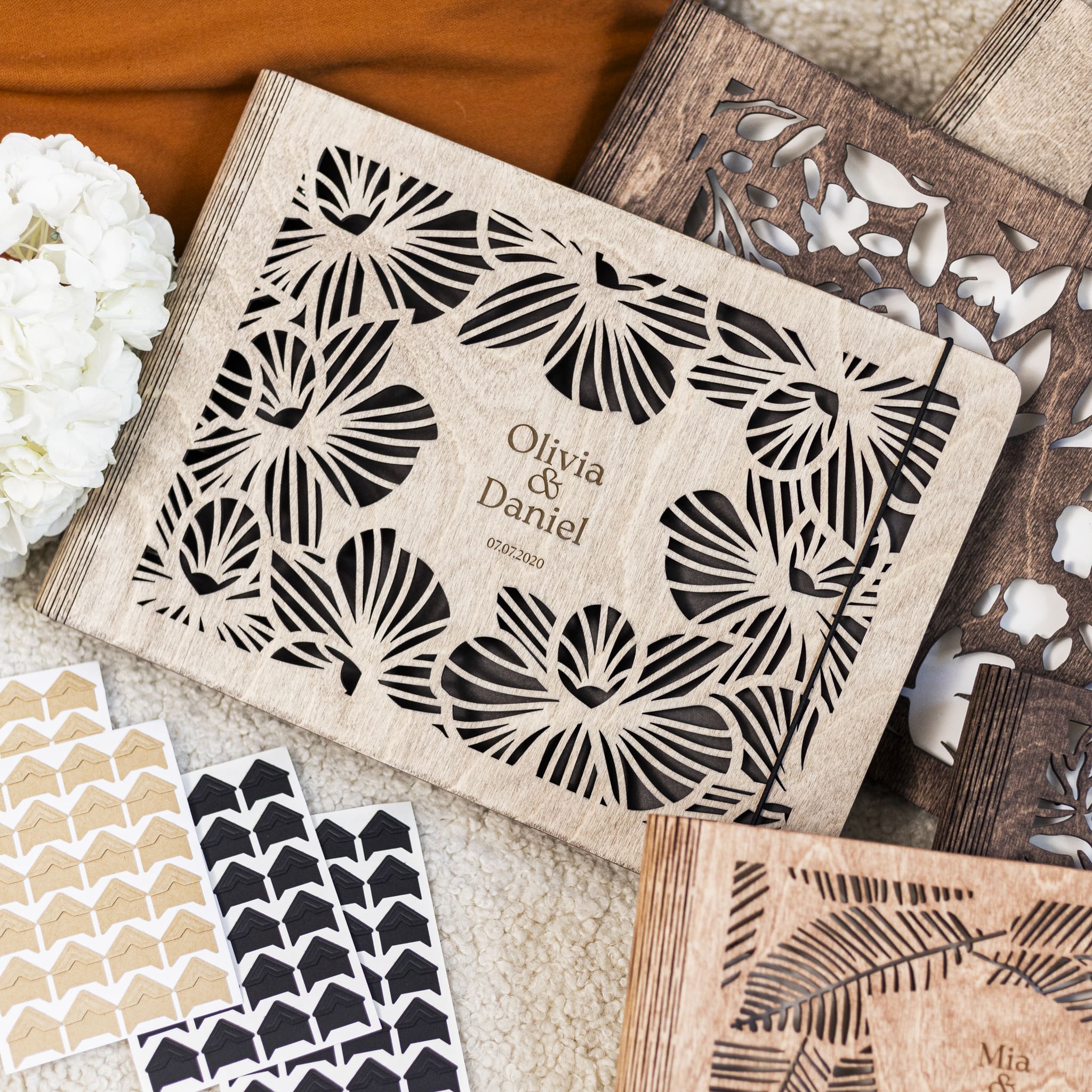 Wooden Photo Album - Orchid - Image 7