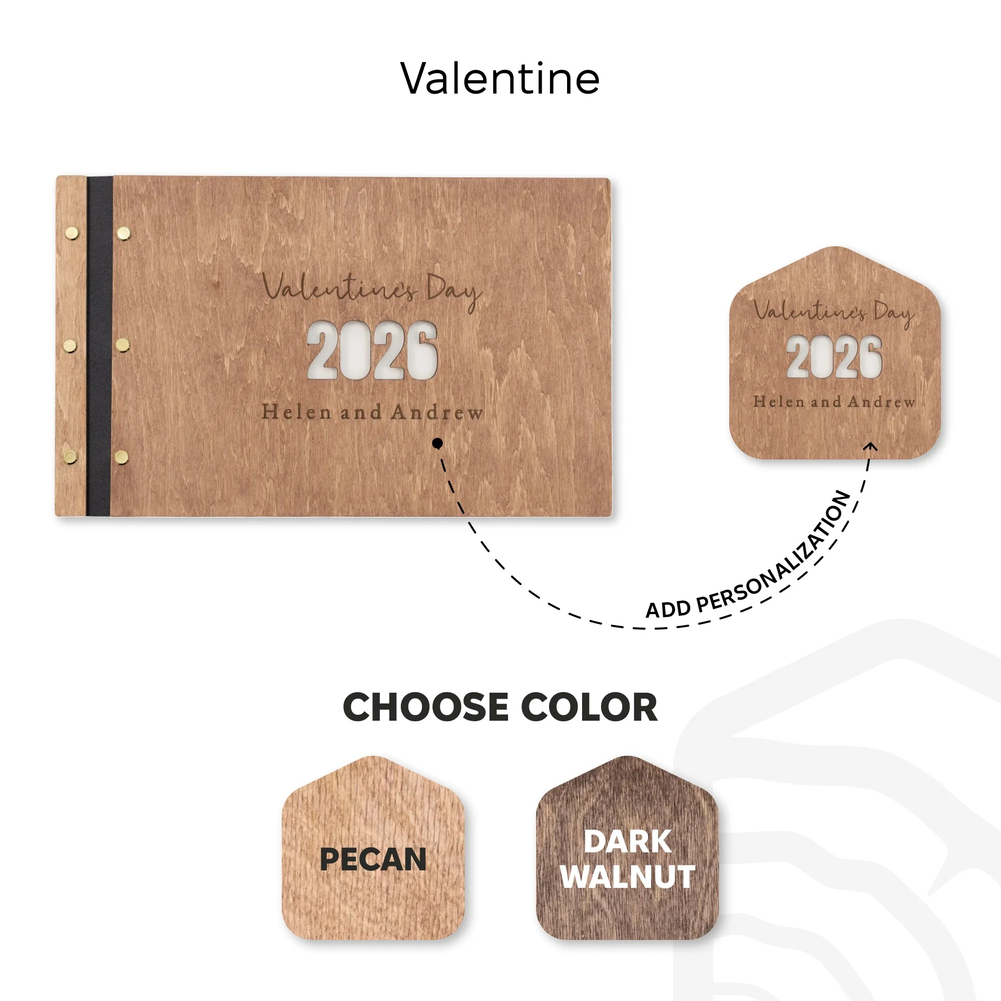 Wooden Photo Album - Valentine - Image 7