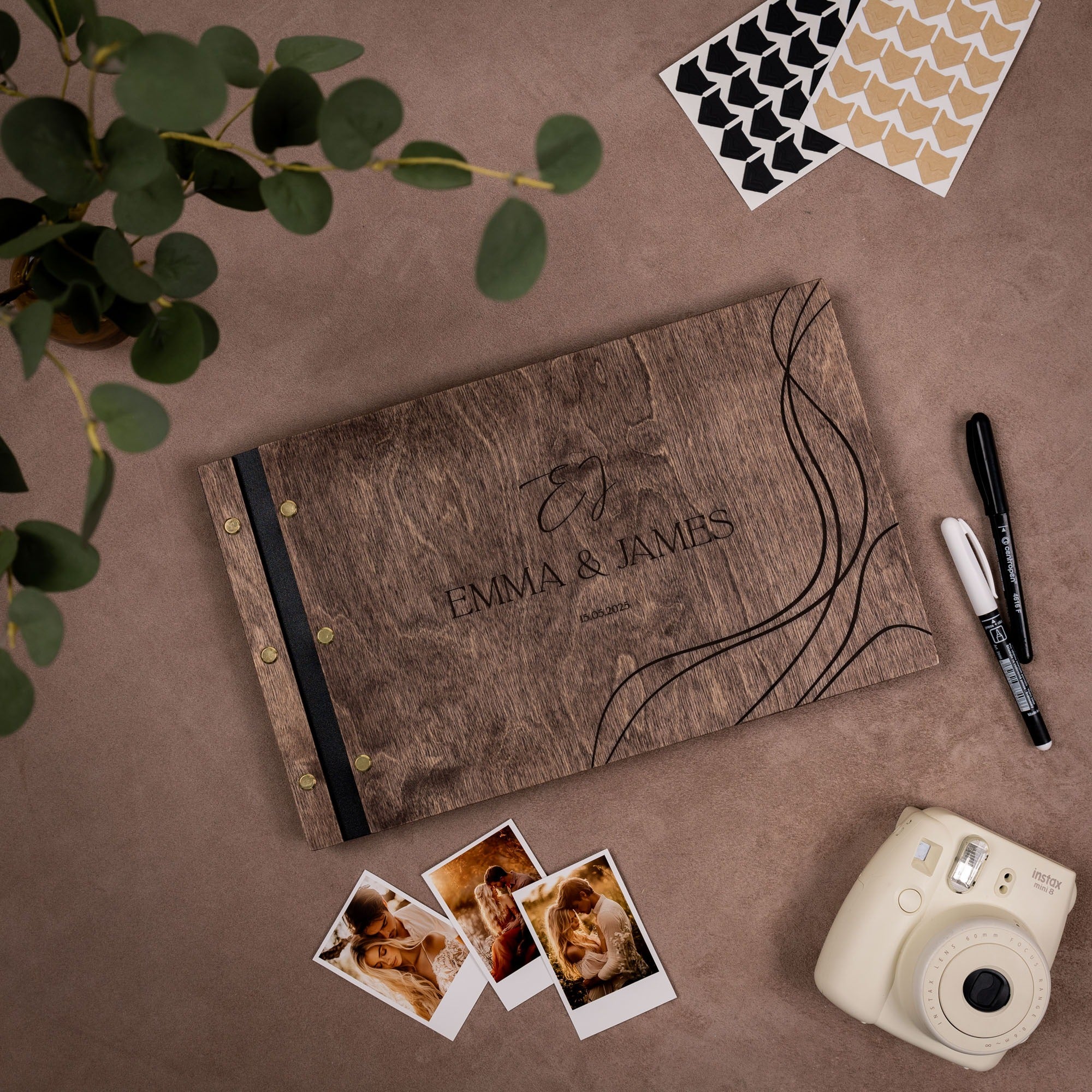 Wooden Photo Album - Waves - Image 9