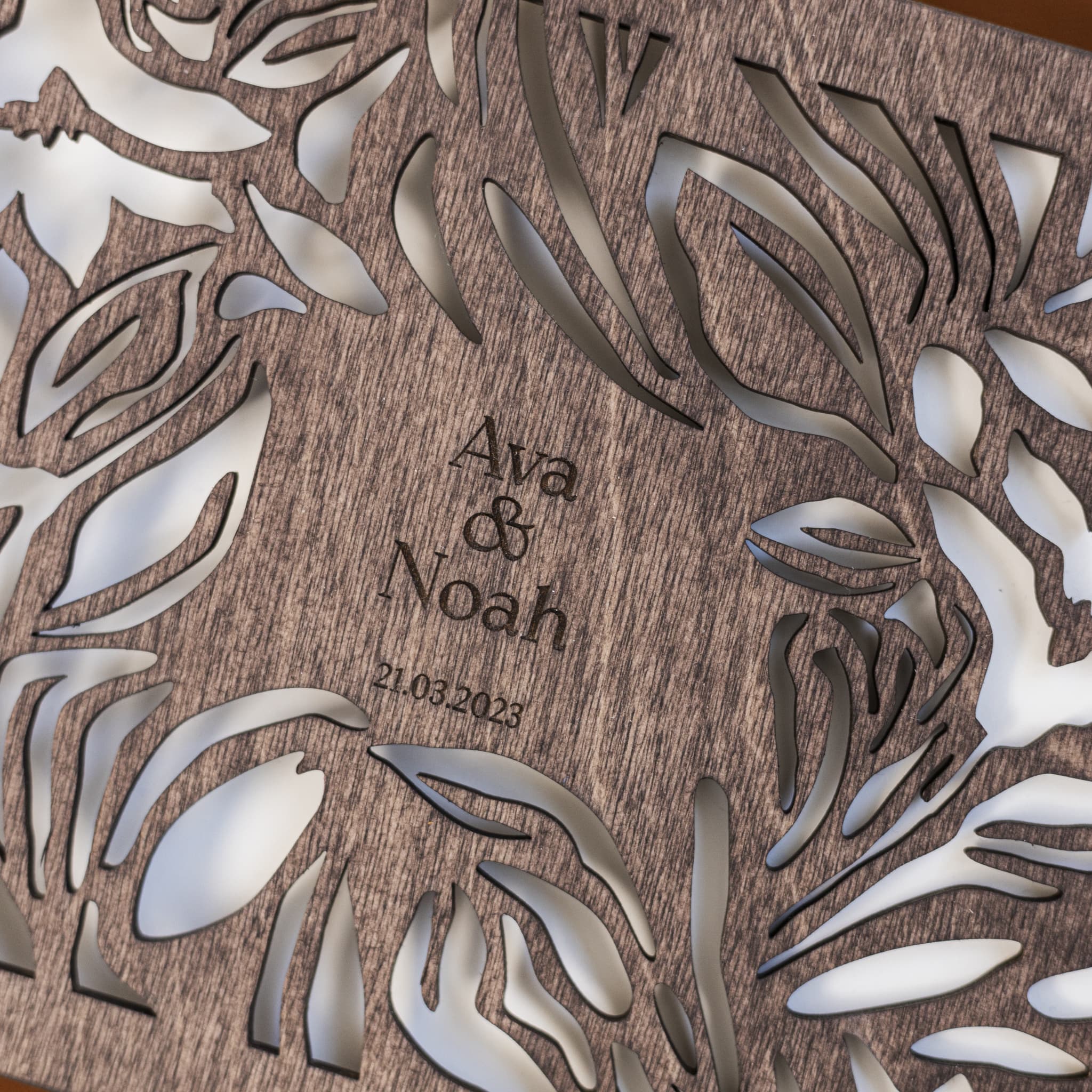 Wooden Photo Album - Wildflower - Image 2