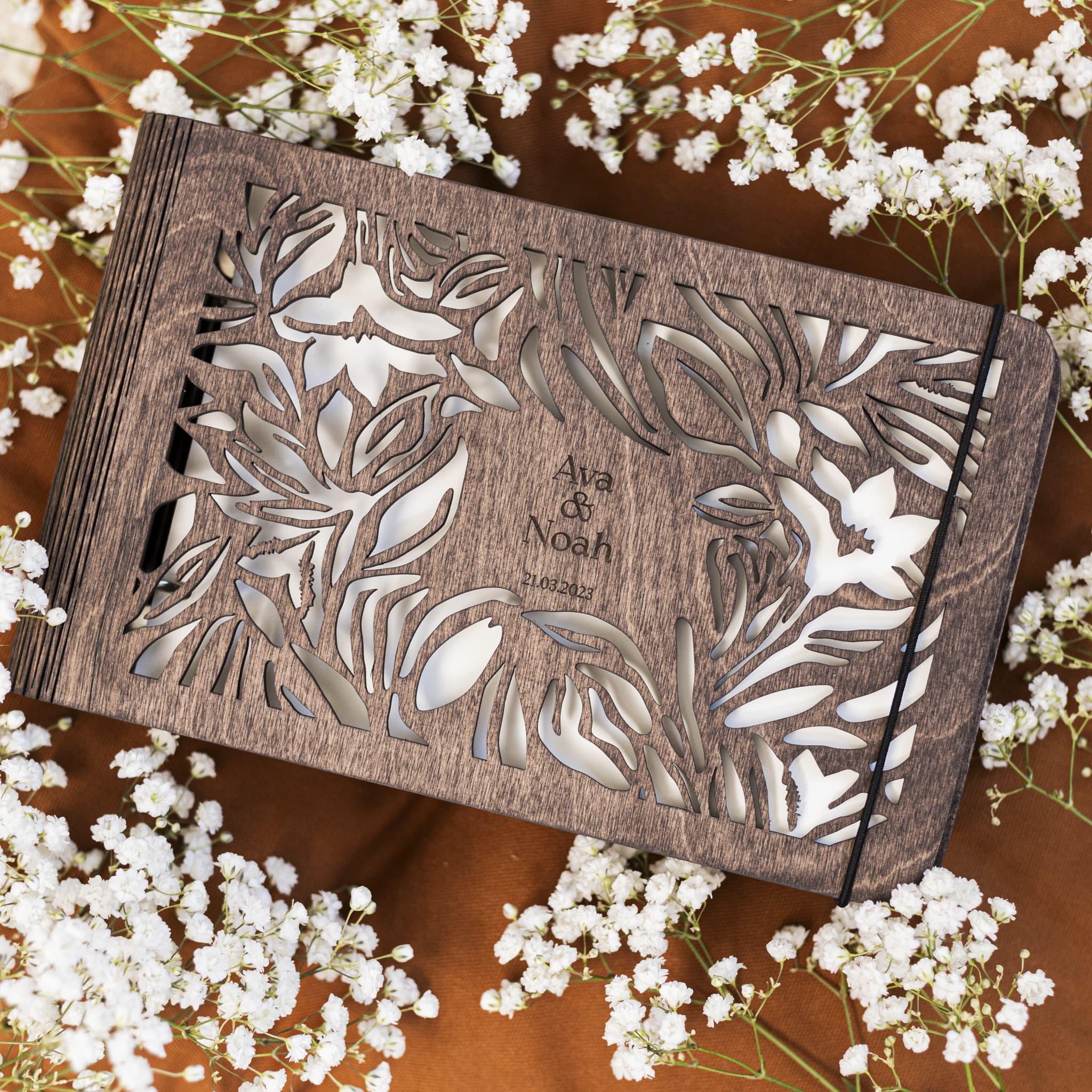 Wooden Photo Album - Wildflower - Image 4