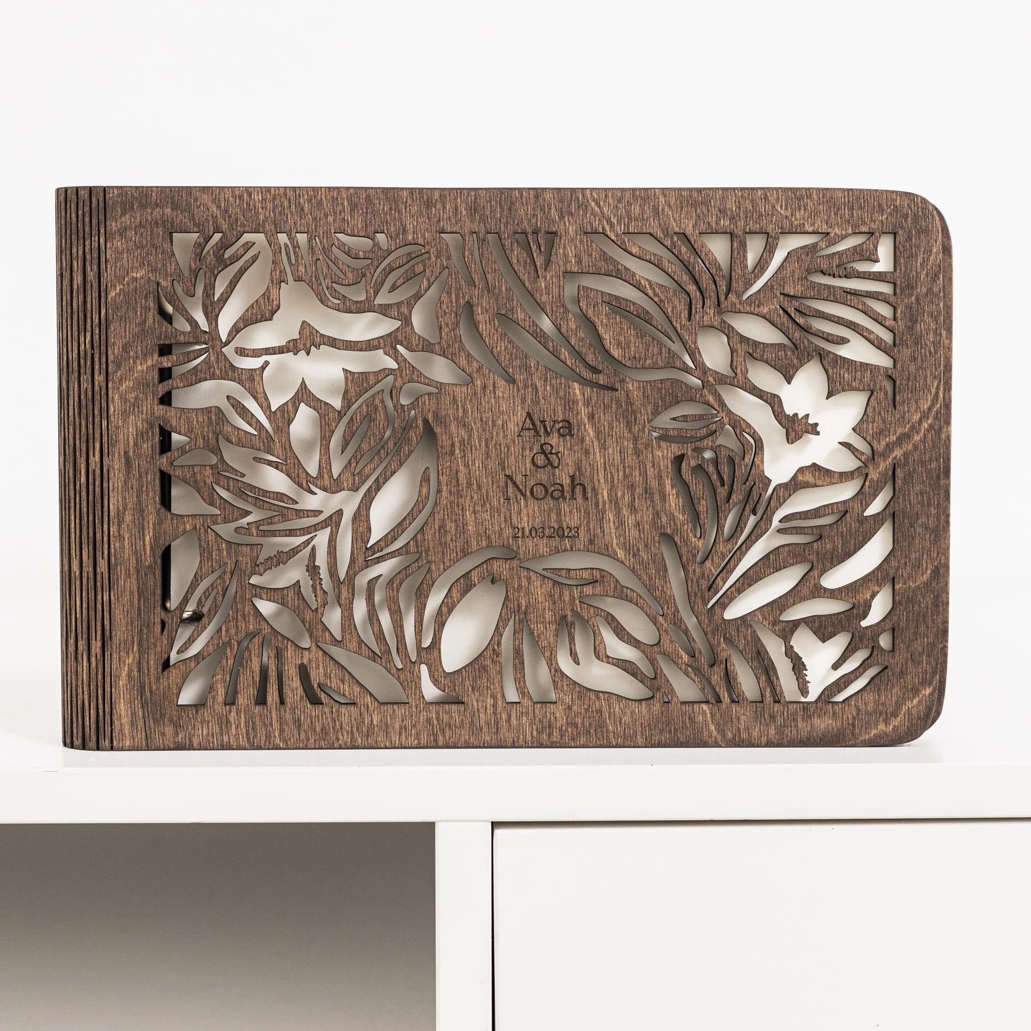 Wooden Photo Album - Wildflower - Image 6