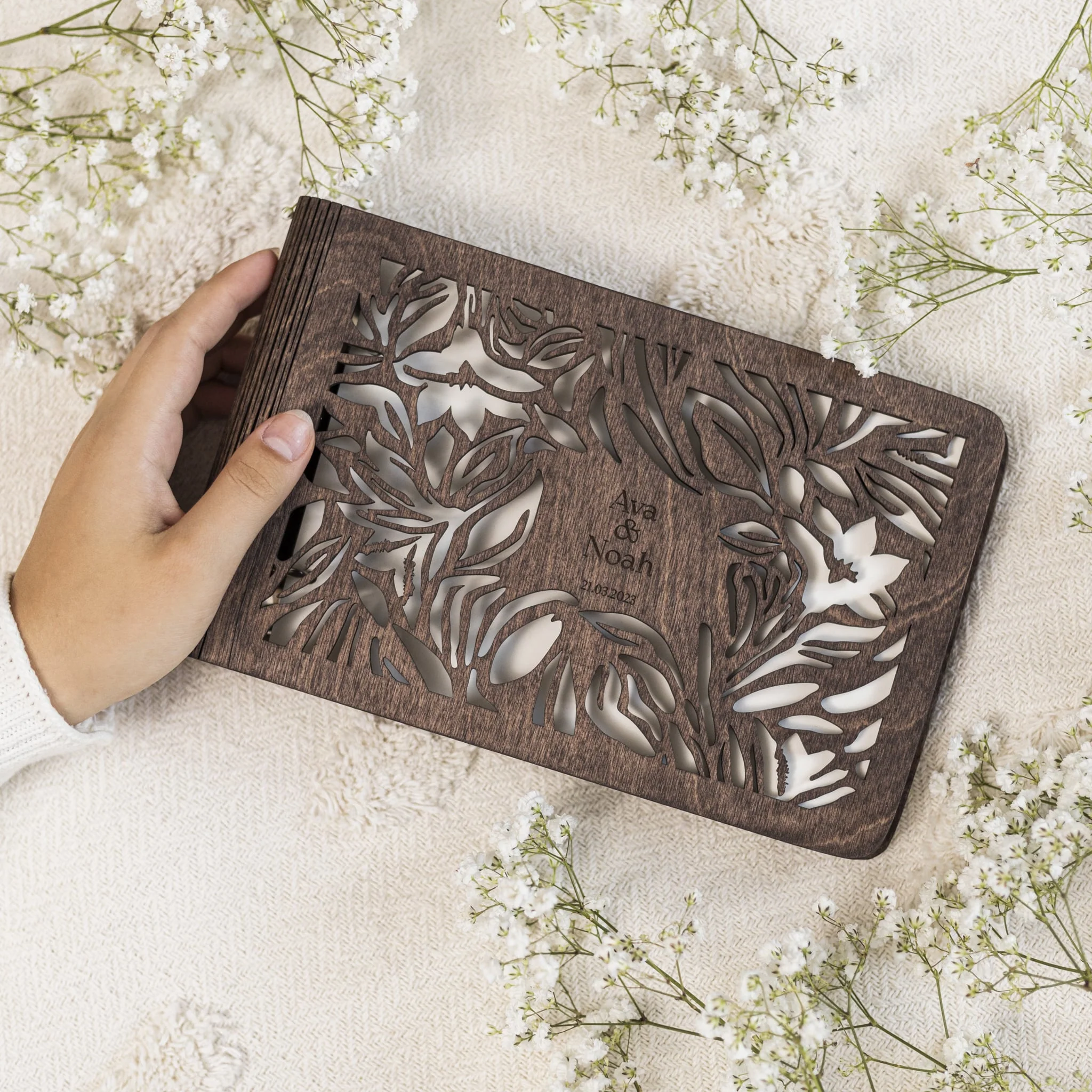 Wooden Photo Album - Wildflower - Image 8